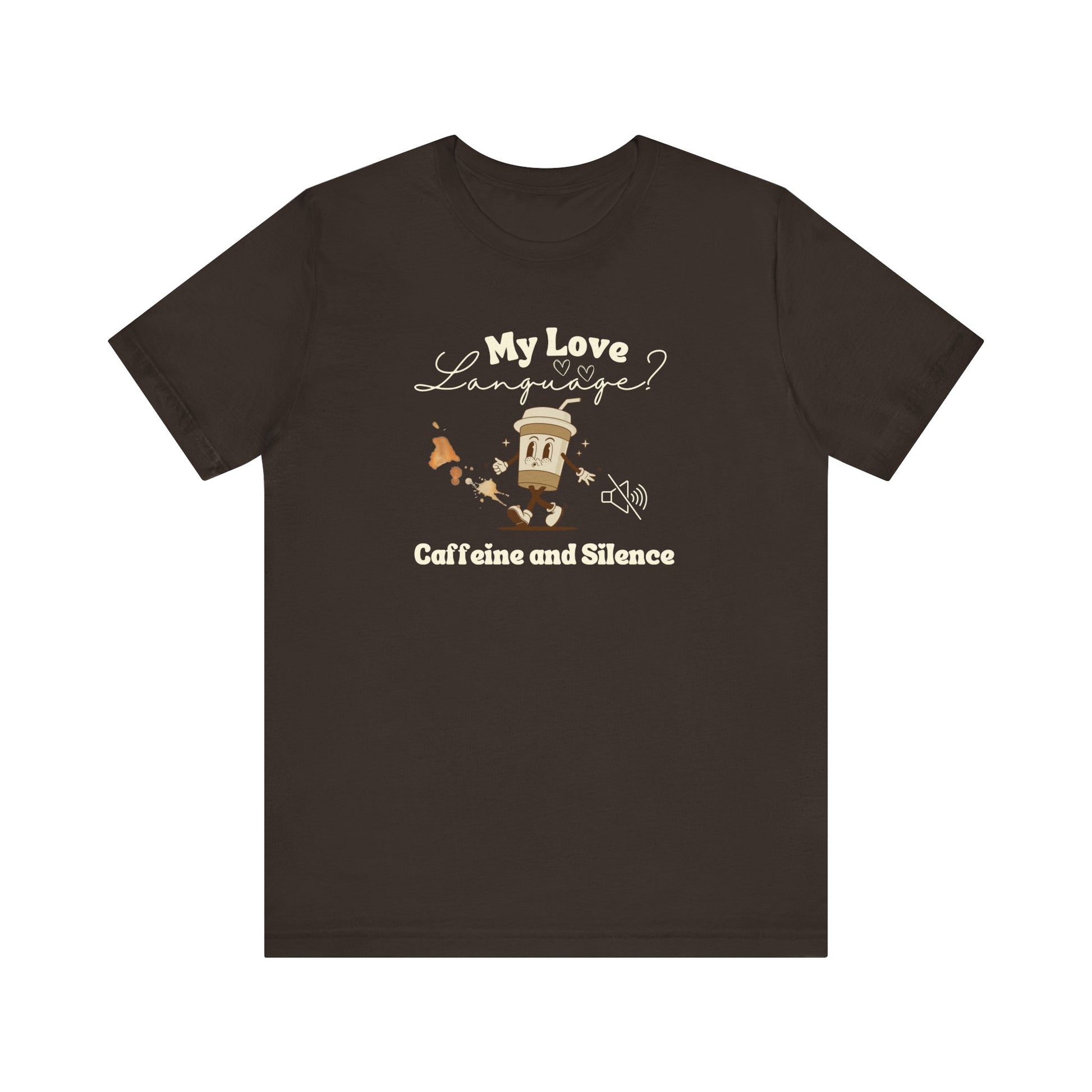 Funny coffee lover t-shirt - brown