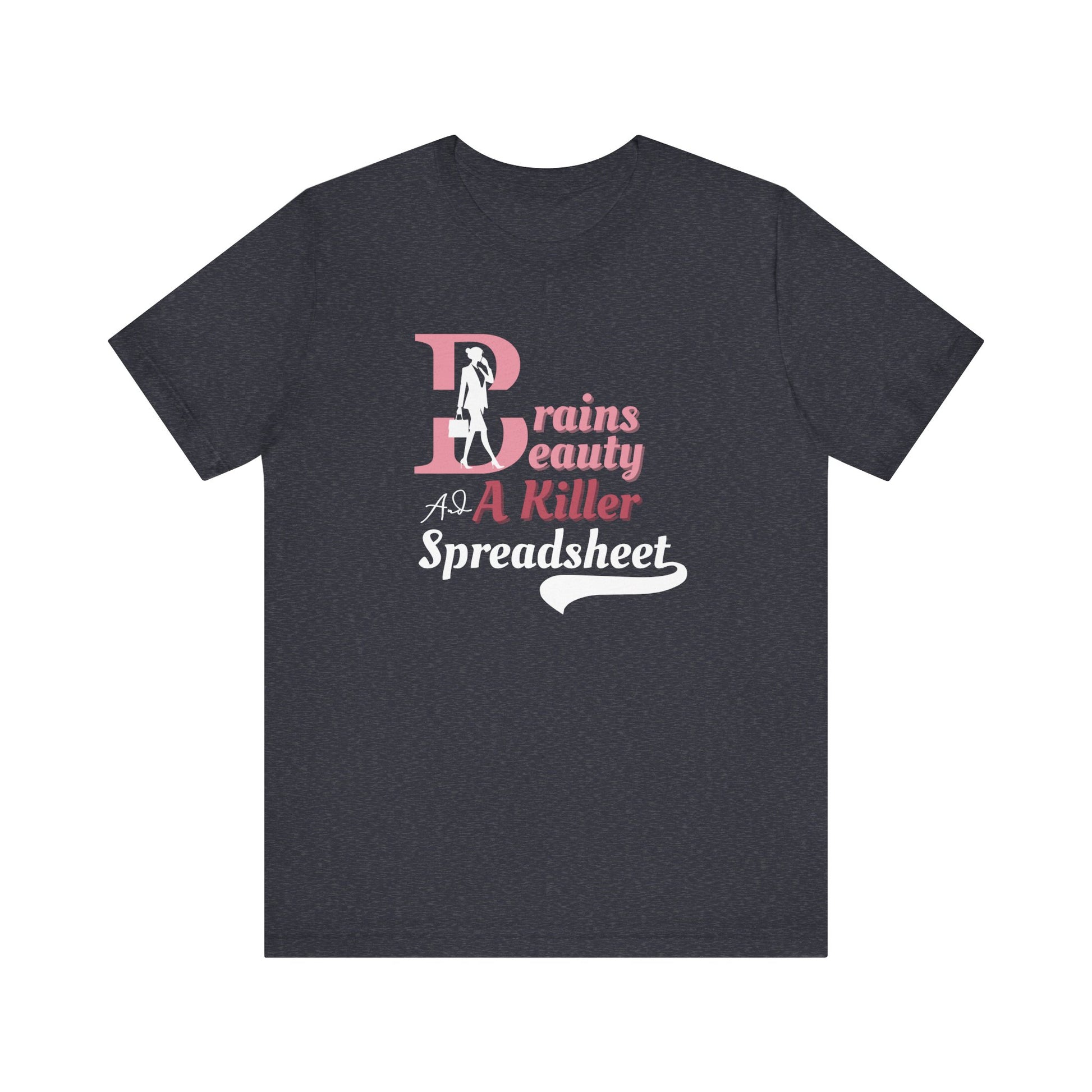 Smart woman t-shirt - Heather navy