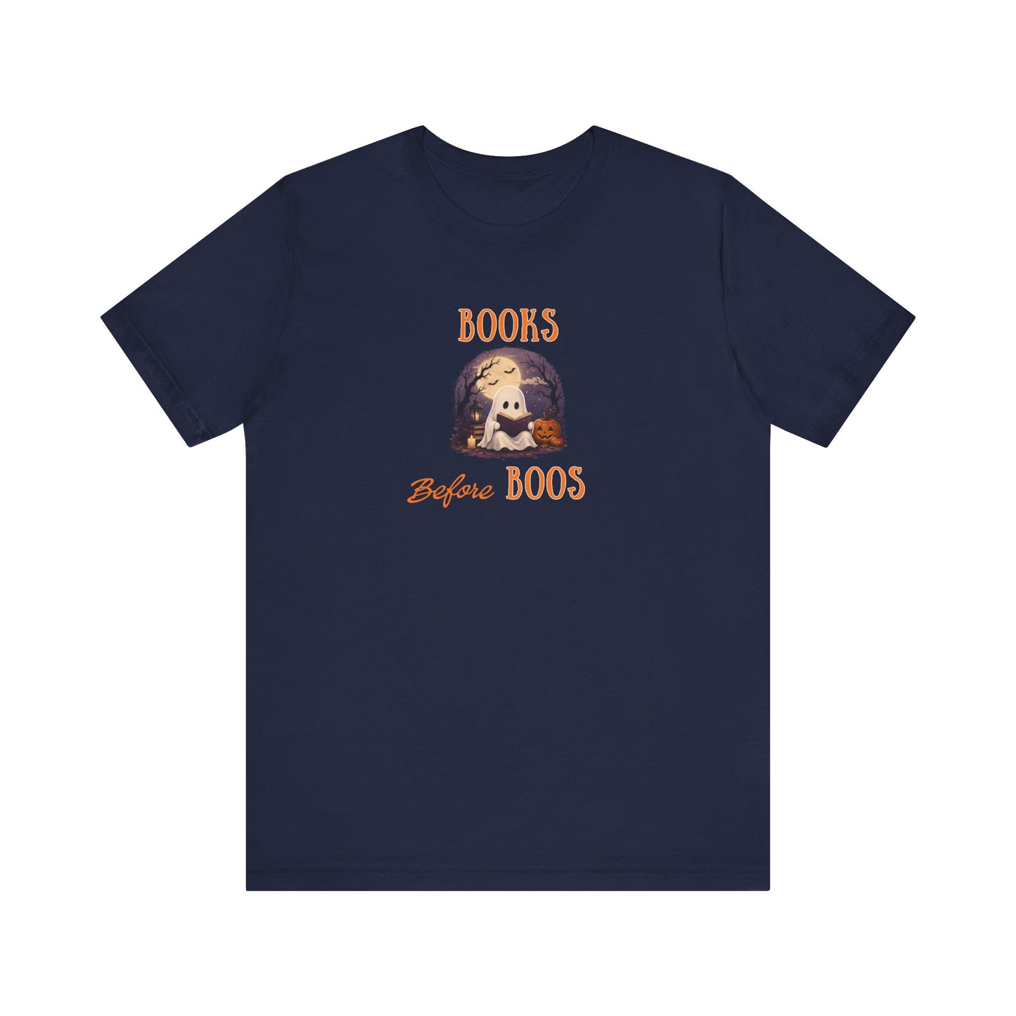Halloween Shirt – Books Before Boos Ghost Reading Tee