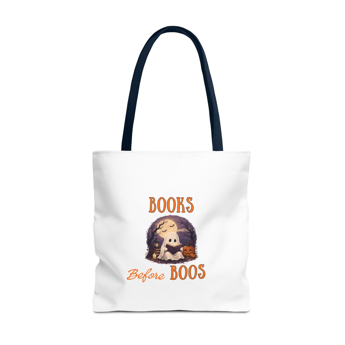 Halloween Tote Bag – Books Before Boos Book Lover Carryall