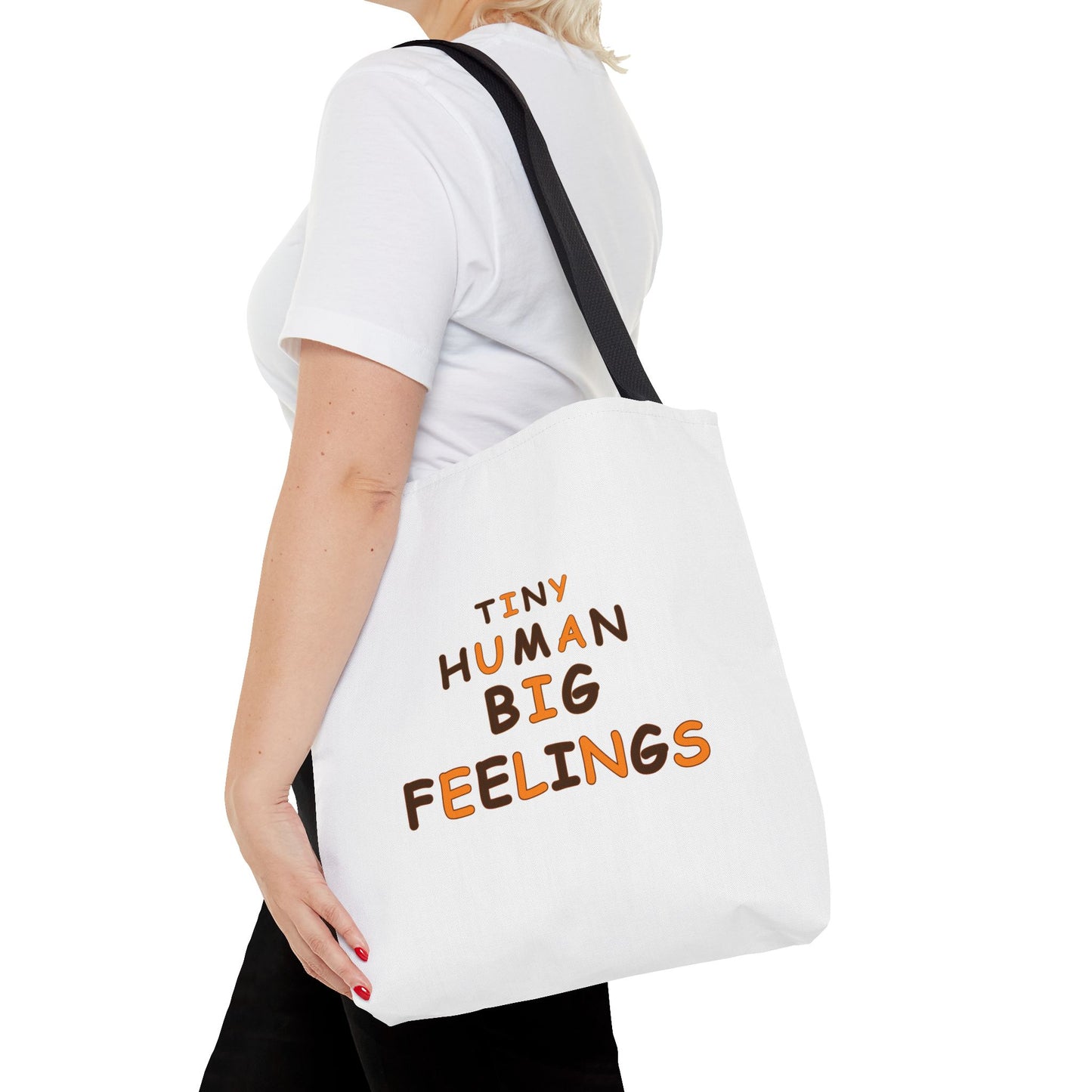 Teacher Tote Bag – Tiny Human Big Feelings Canvas Carryall