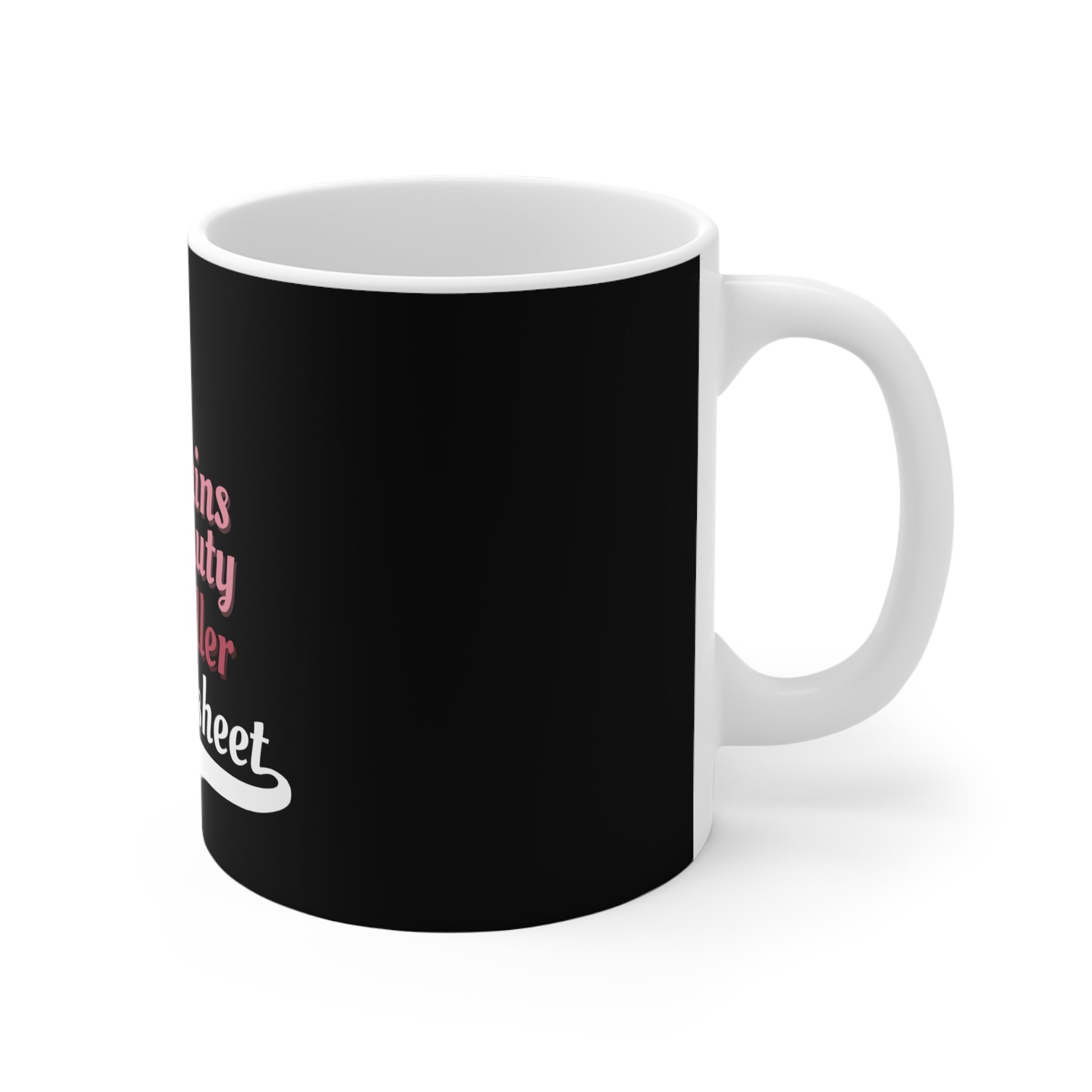 Funny work mug for women - right view