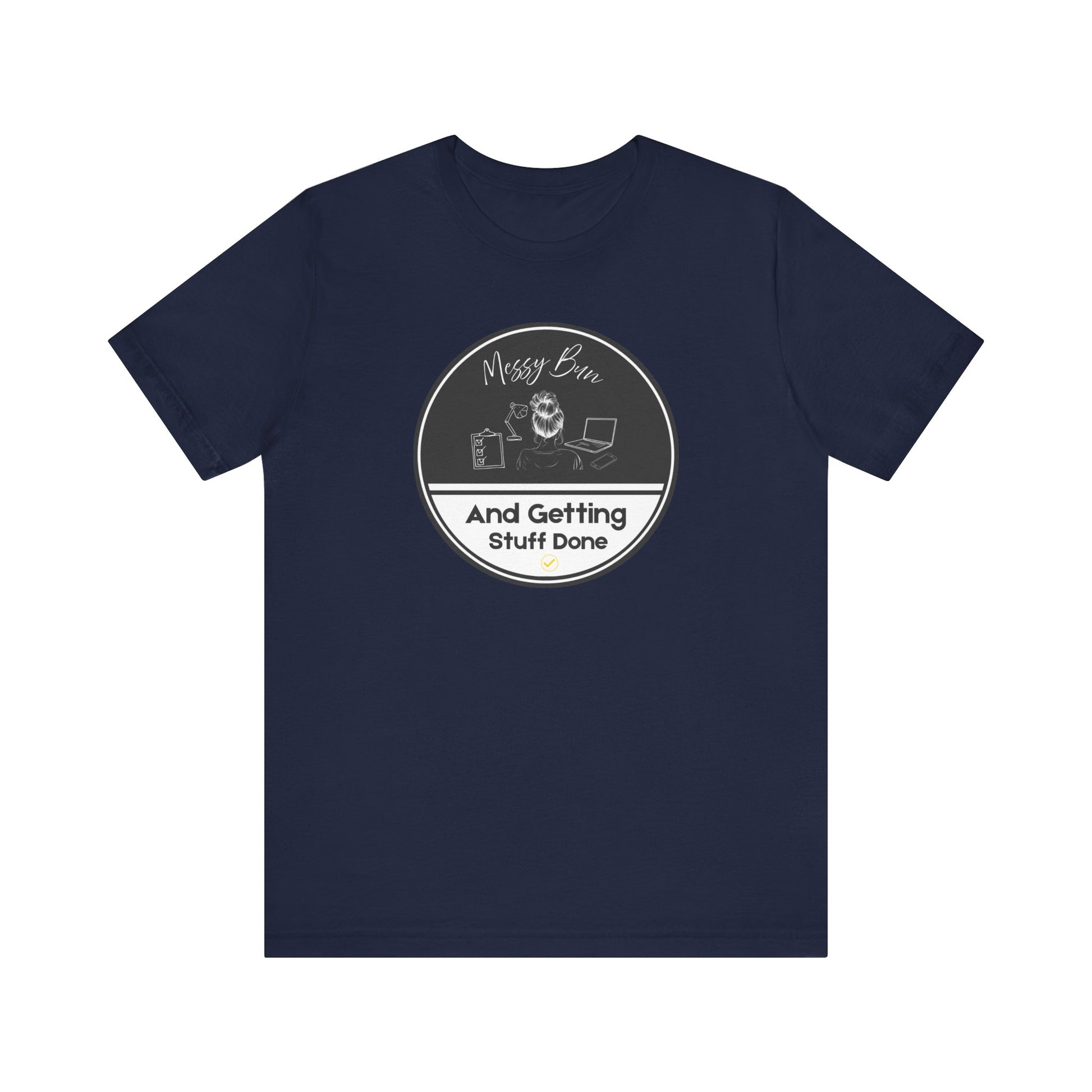 Messy bun t-shirt - Navy