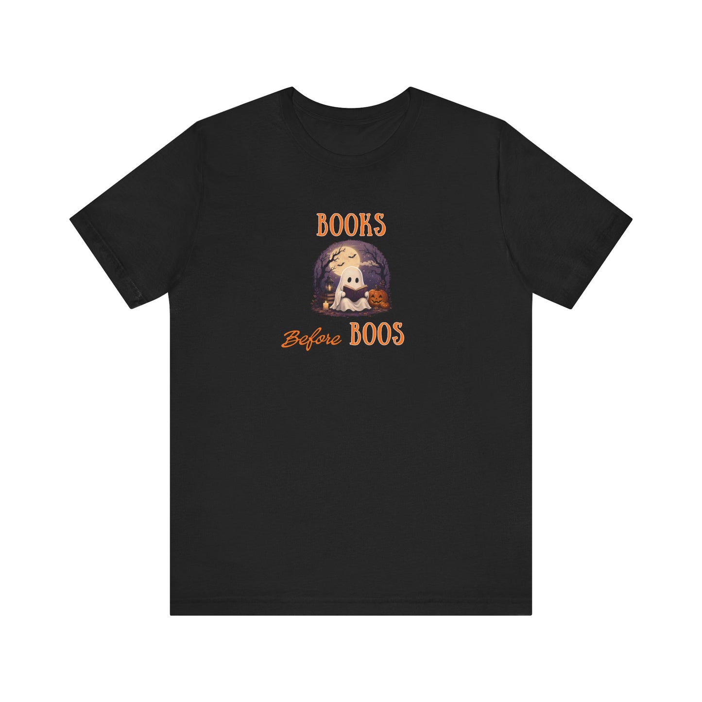Halloween Shirt – Books Before Boos Ghost Reading Tee