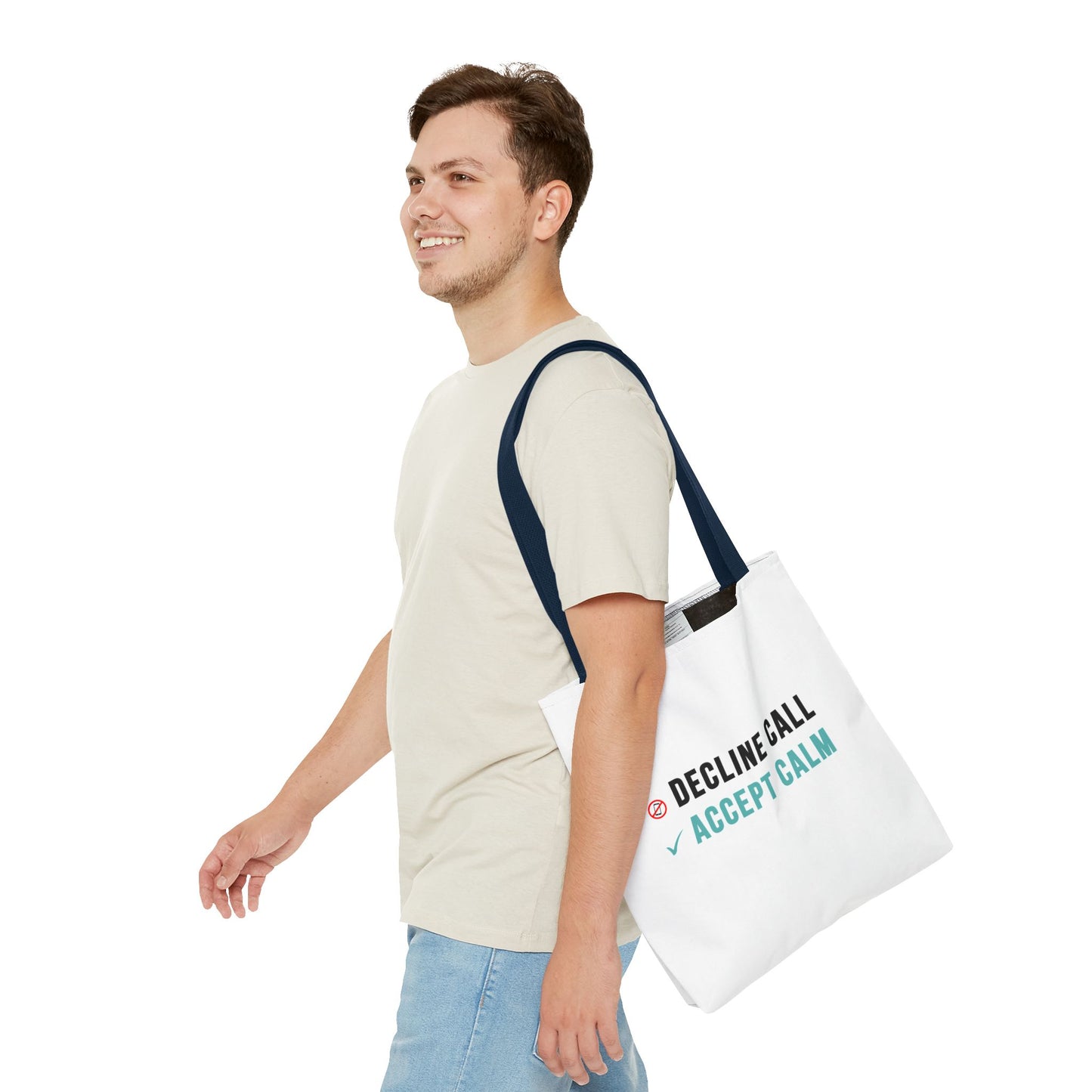 Wellness Tote Bag – Decline the Noise, Carry the Calm
