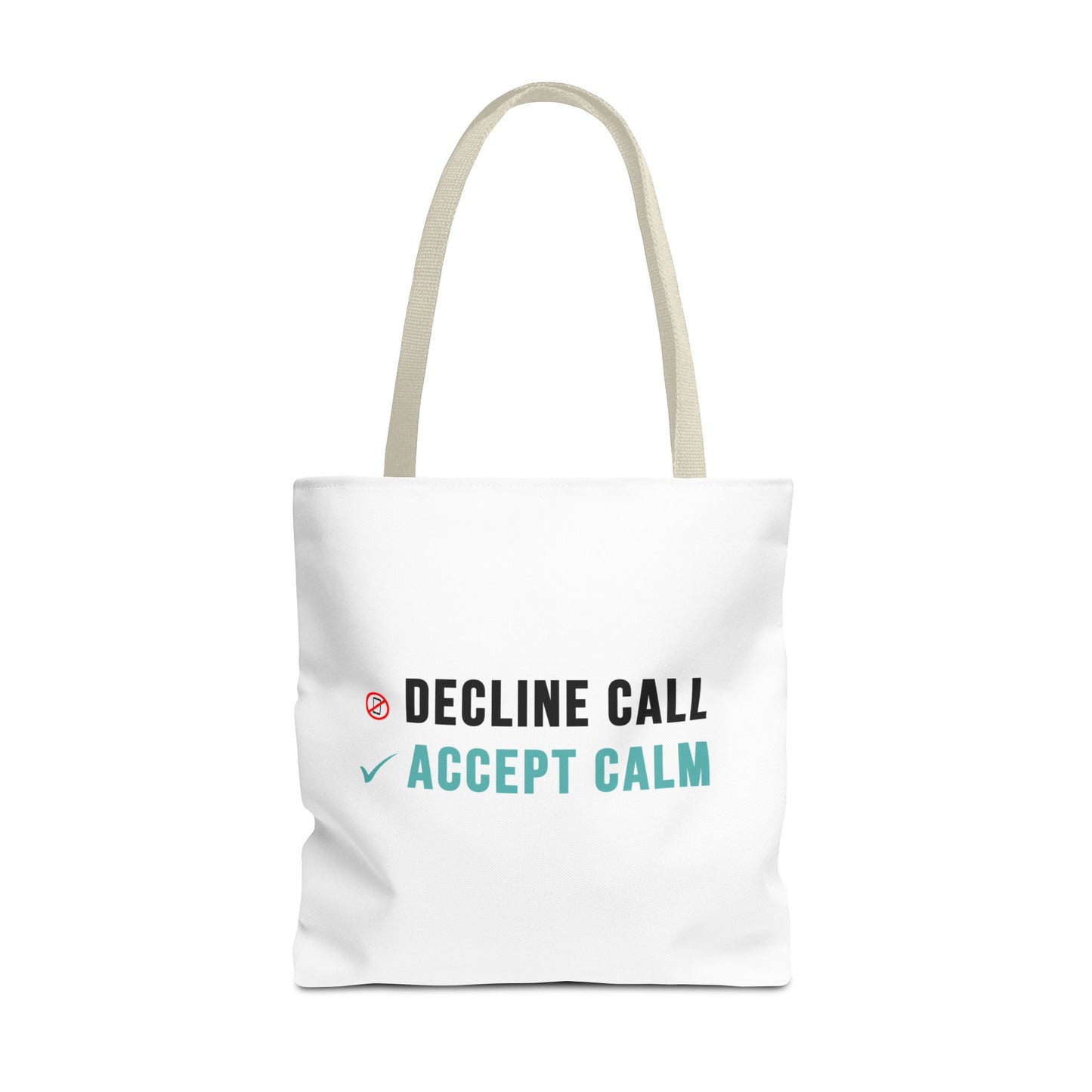 Wellness Tote Bag – Decline the Noise, Carry the Calm