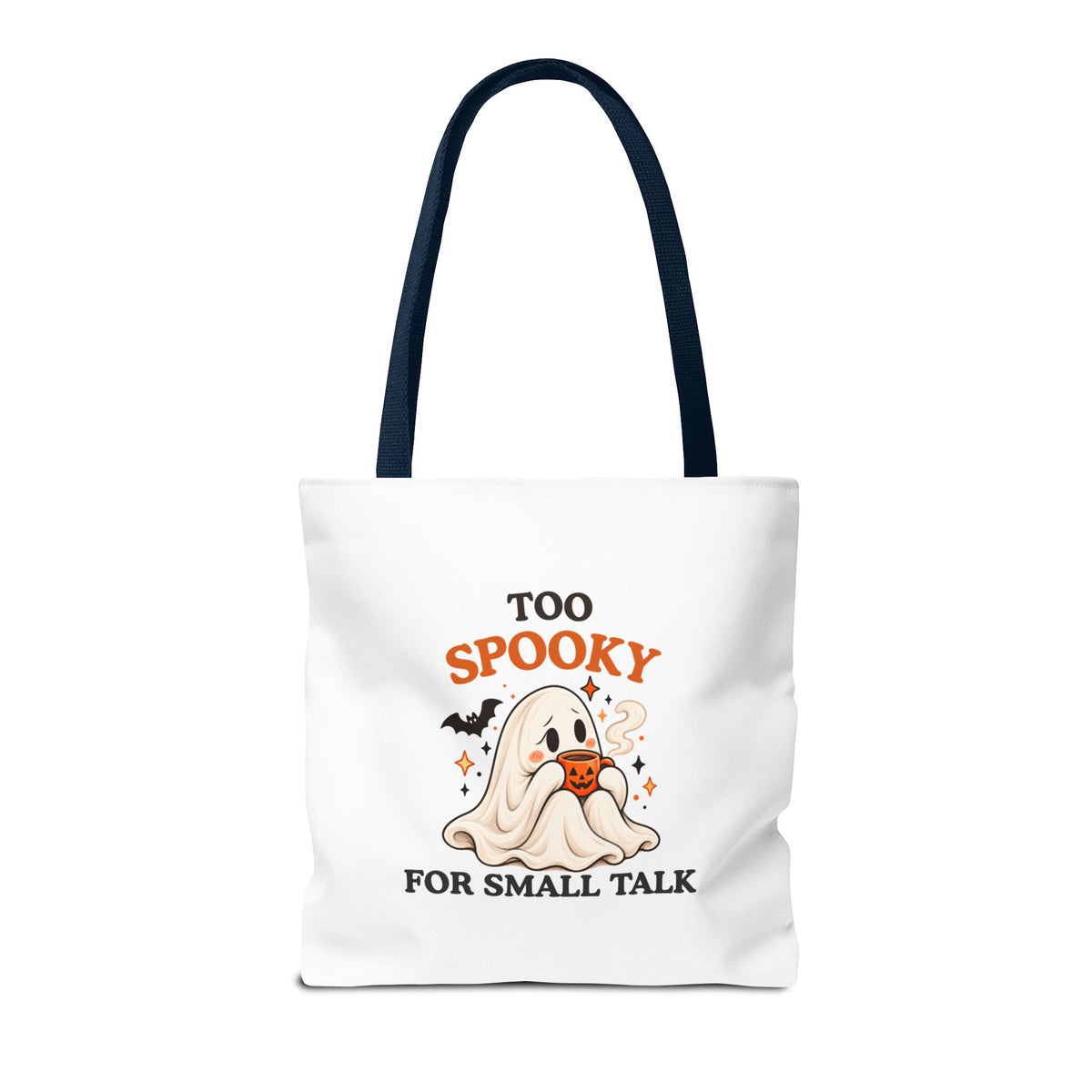 Introvert Tote Bag – Too Spooky for Small Talk Ghost Bag