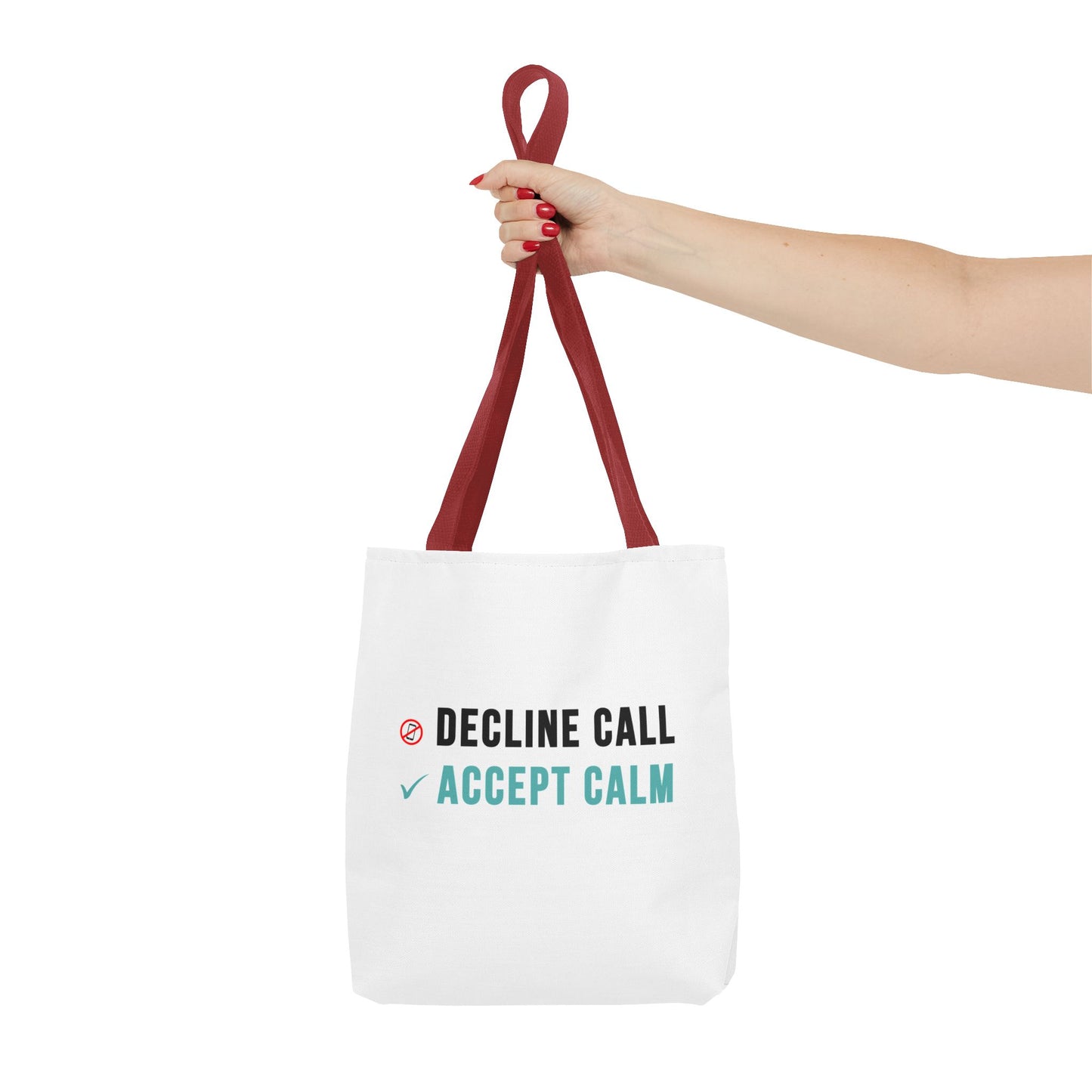 Wellness Tote Bag – Decline the Noise, Carry the Calm