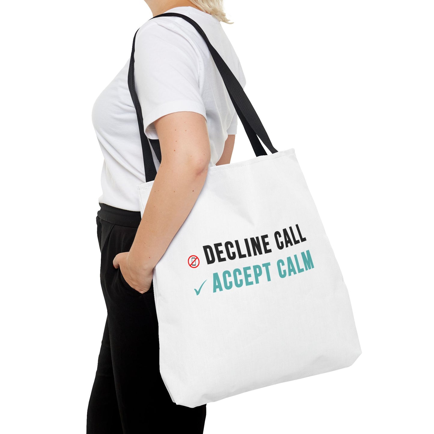 Wellness Tote Bag – Decline the Noise, Carry the Calm