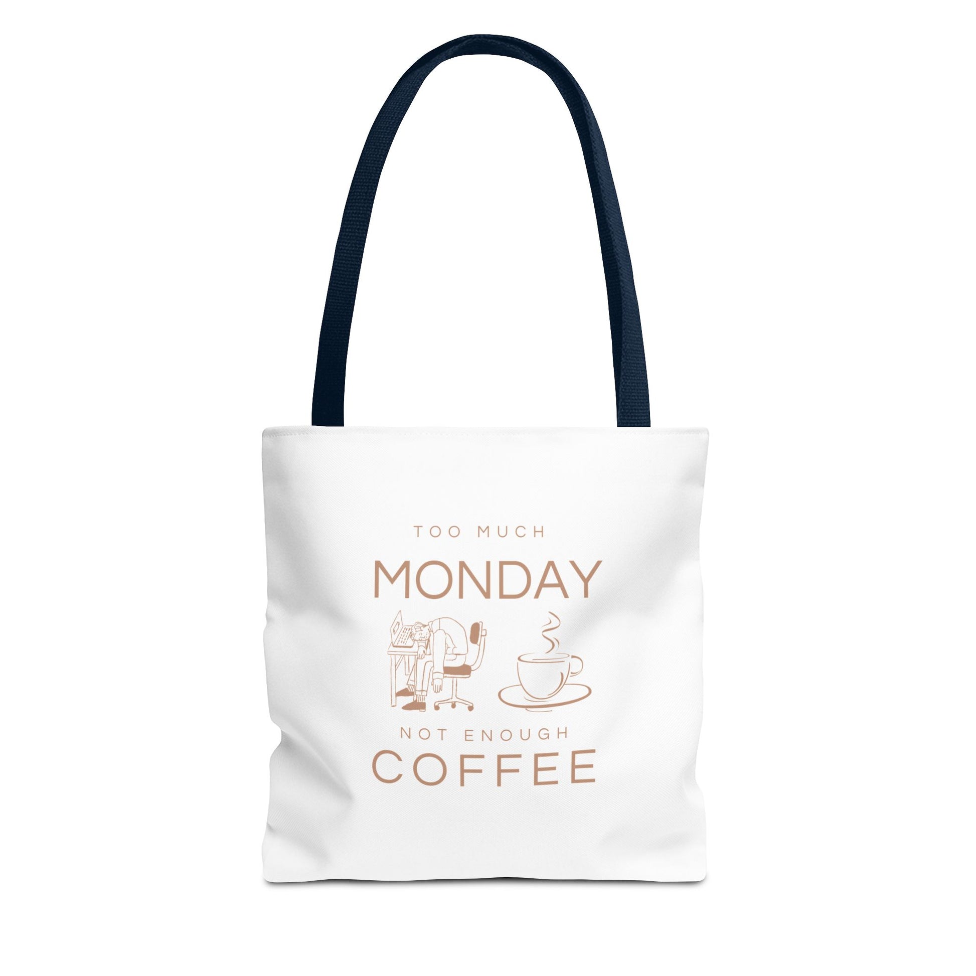 Monday mood tote with navy handle