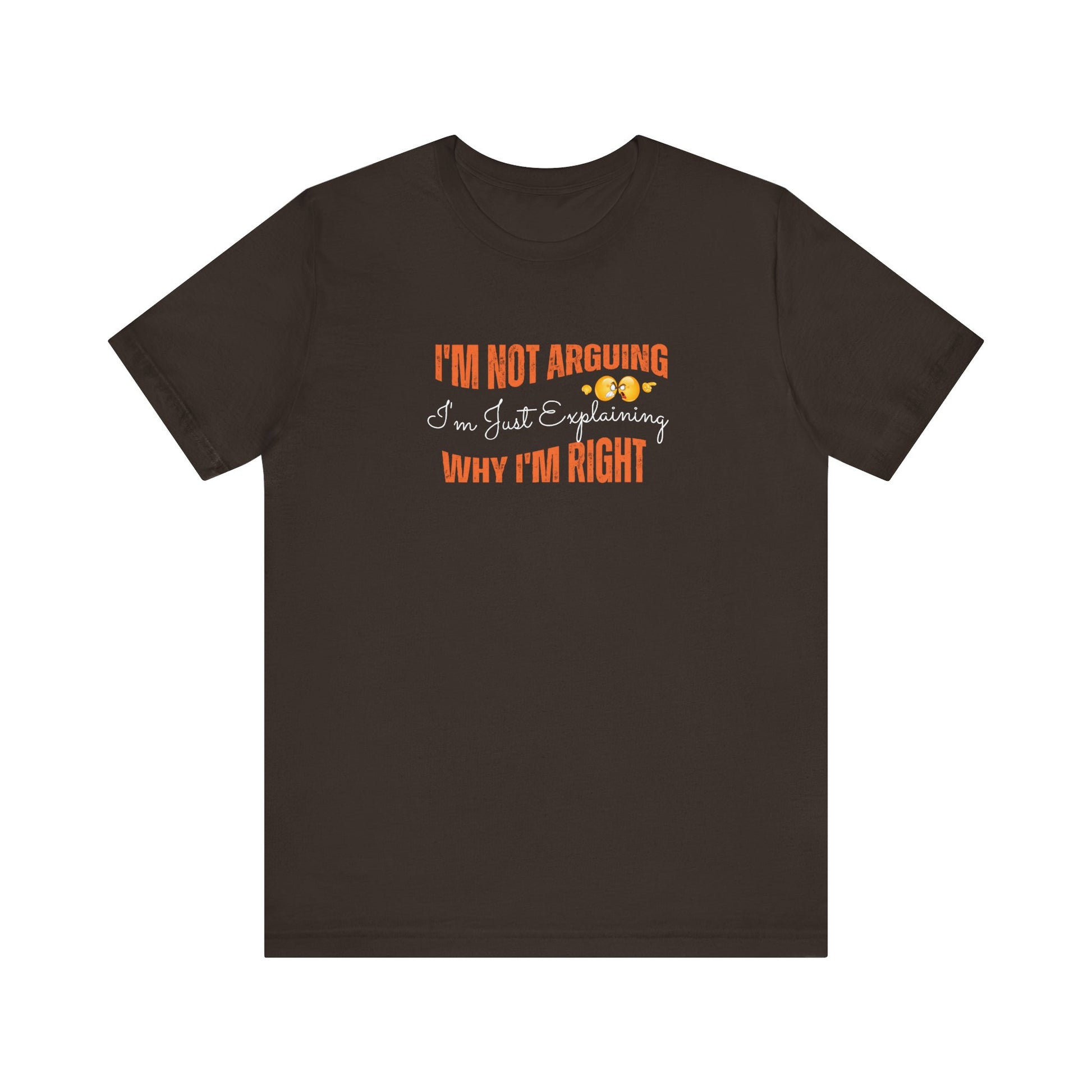 Funny t-shirt for smart thinkers - Brown