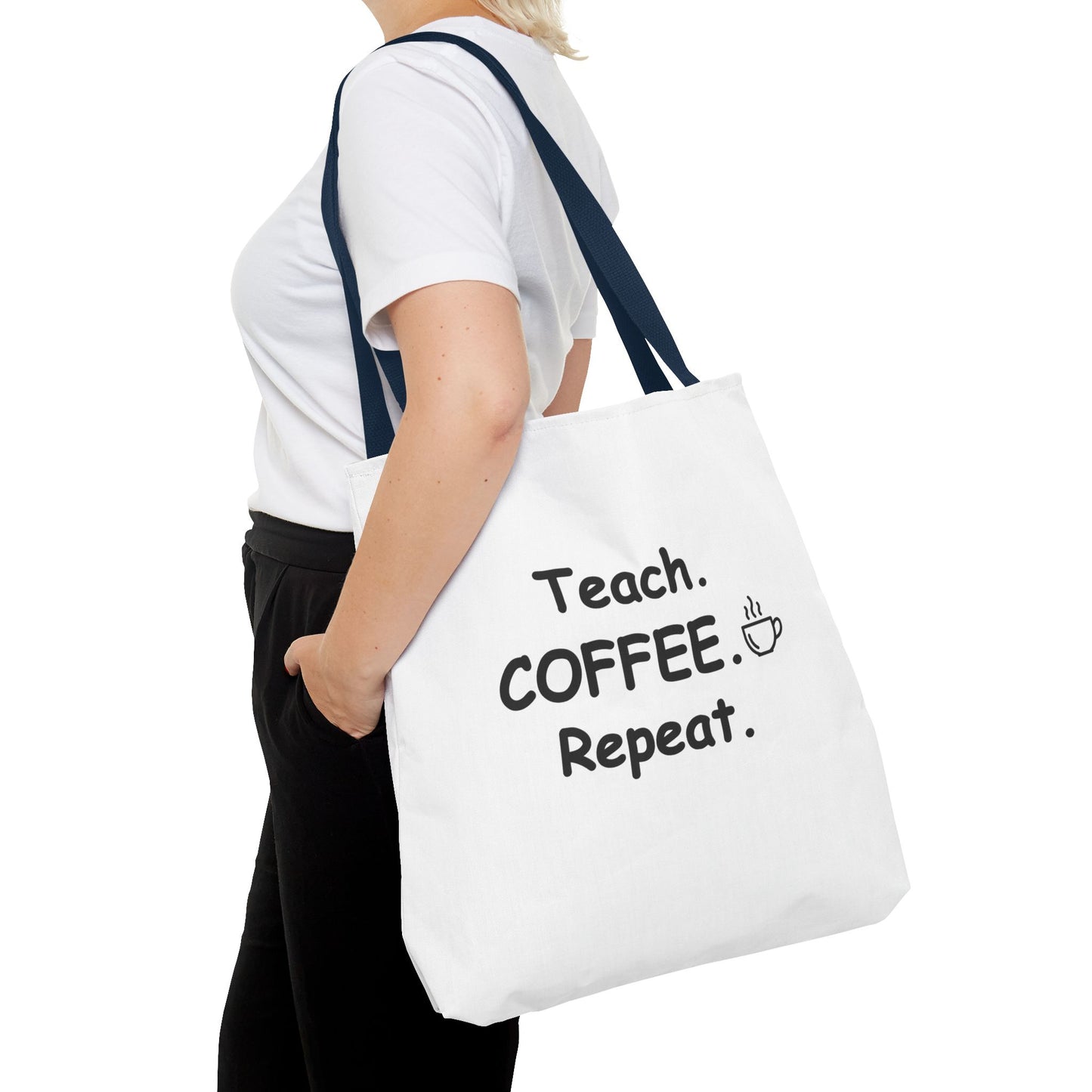Teacher Tote Bags – Teach Coffee Repeat Canvas Tote