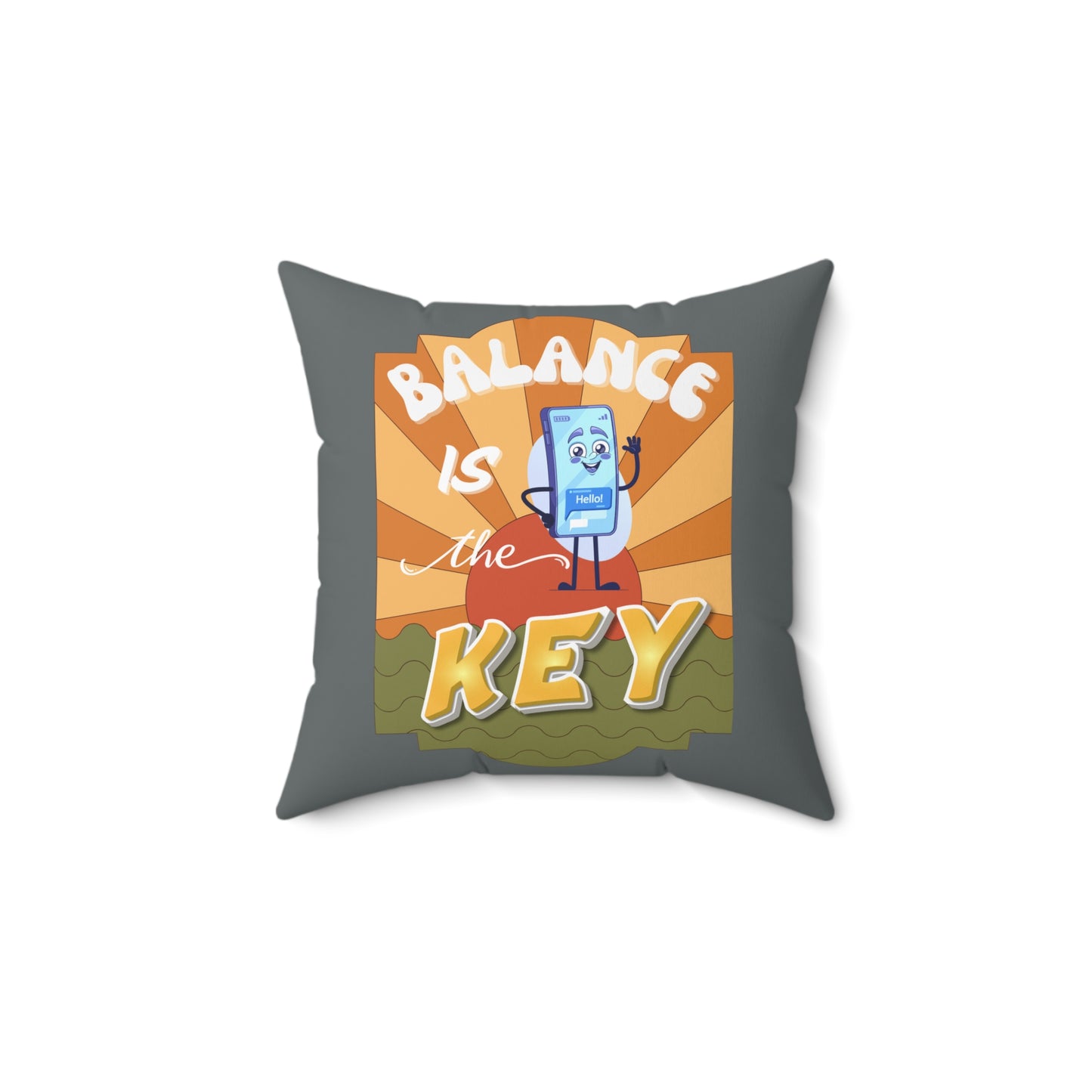 Balance is the key pillow Balance is the key pillow - 16"x16"