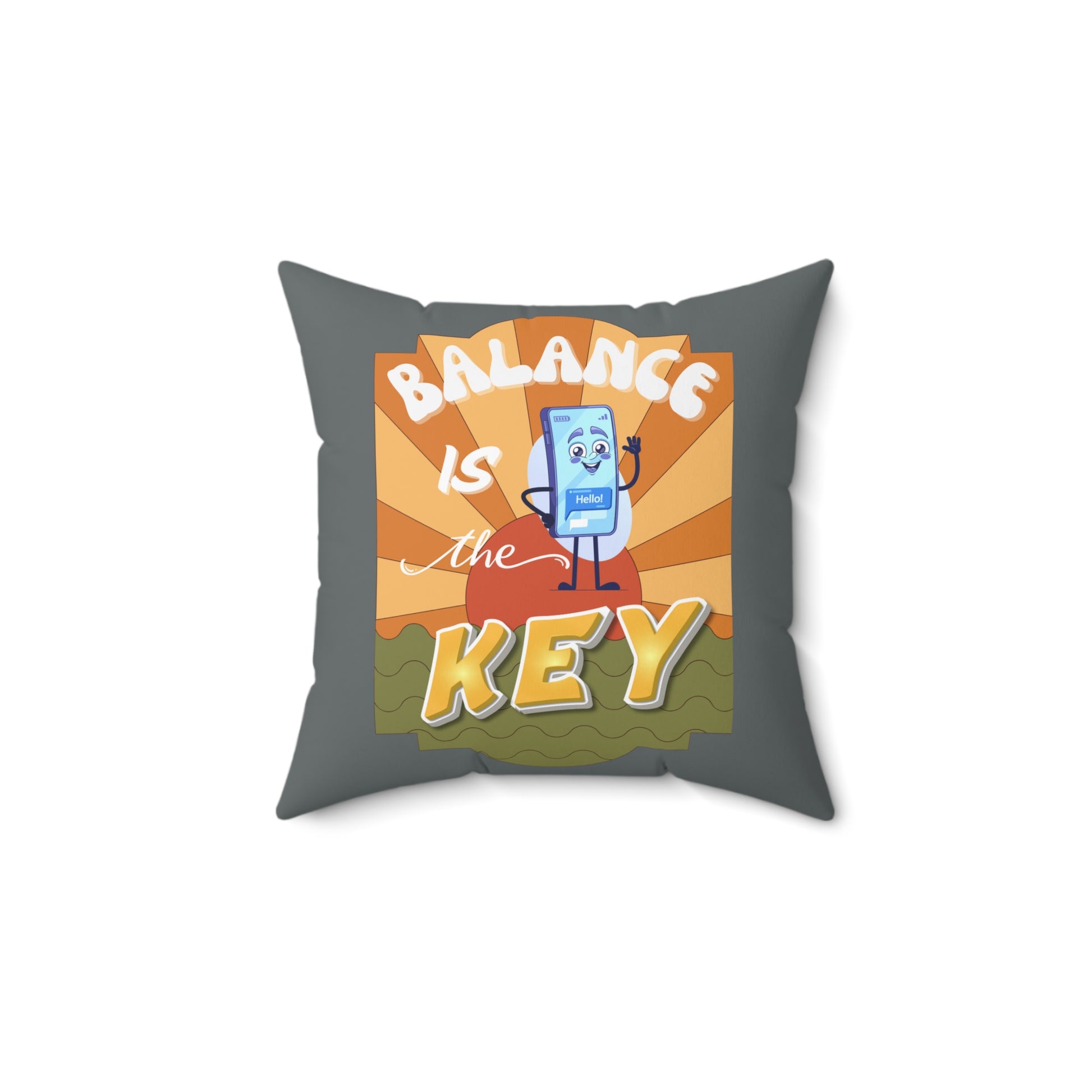 Balance is the key pillow Balance is the key pillow - 16"x16"