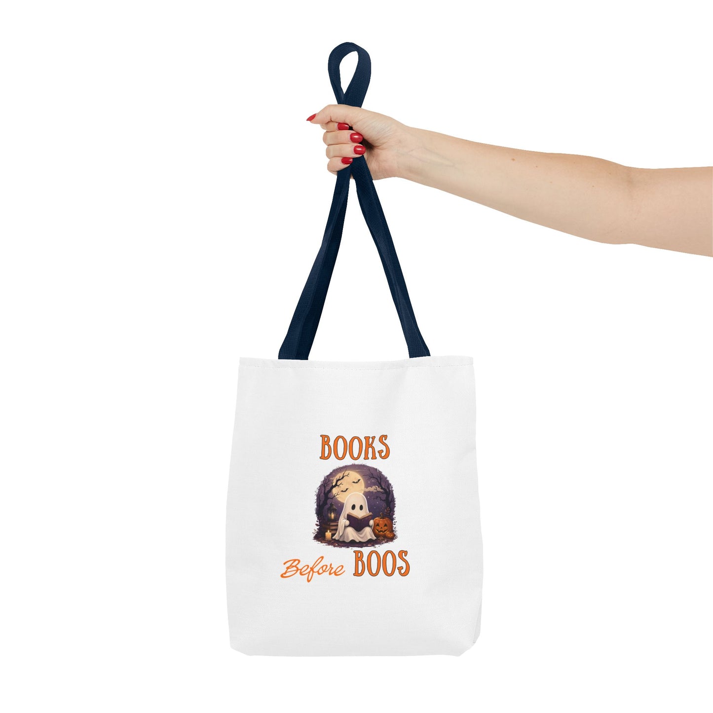 Halloween Tote Bag – Books Before Boos Book Lover Carryall