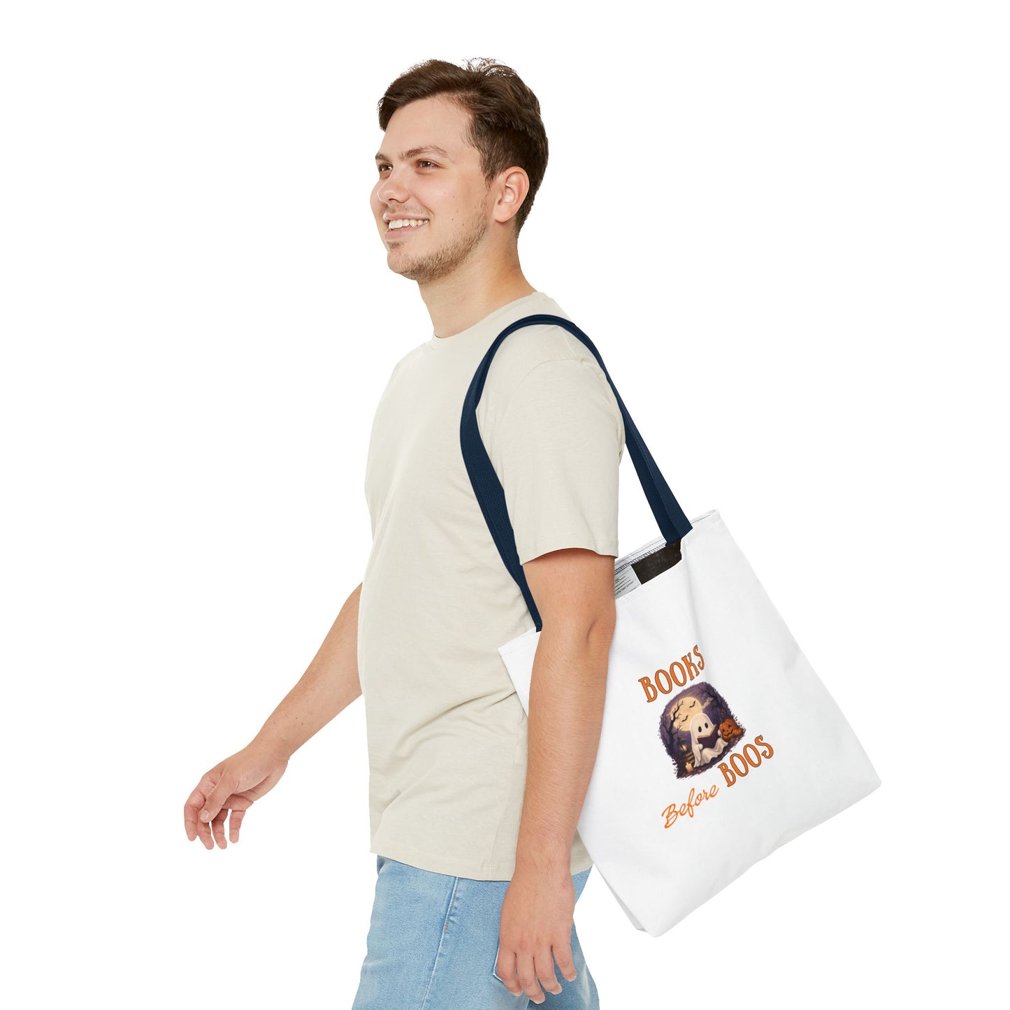 Halloween Tote Bag – Books Before Boos Book Lover Carryall