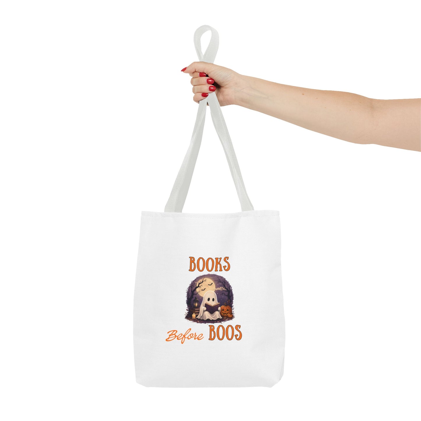 Halloween Tote Bag – Books Before Boos Book Lover Carryall