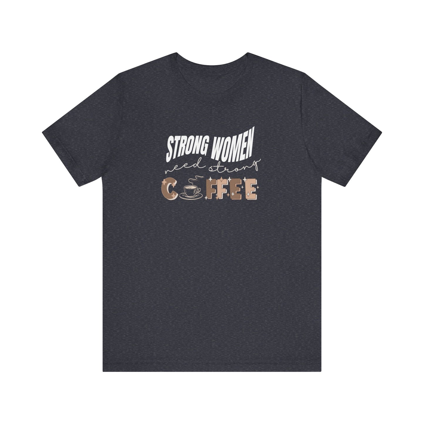 Funny coffee tshirt - heather navy