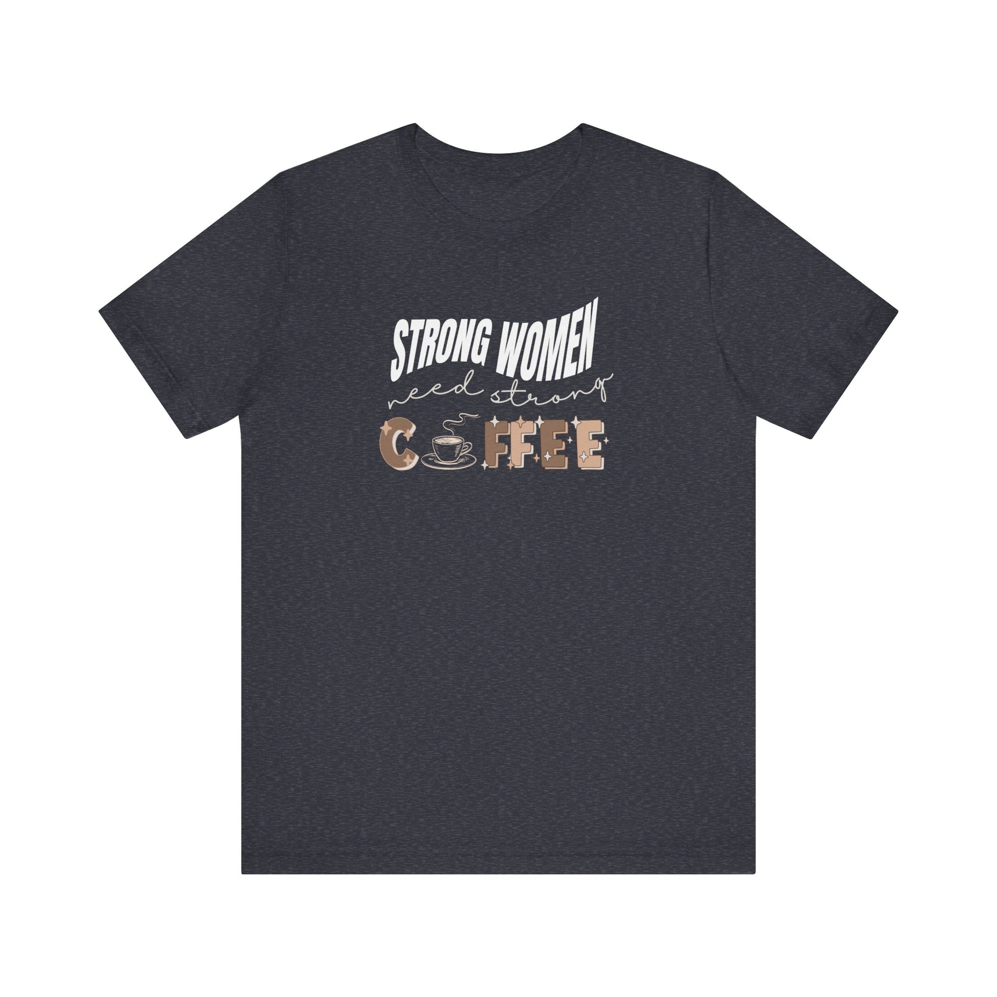 Funny coffee tshirt - heather navy