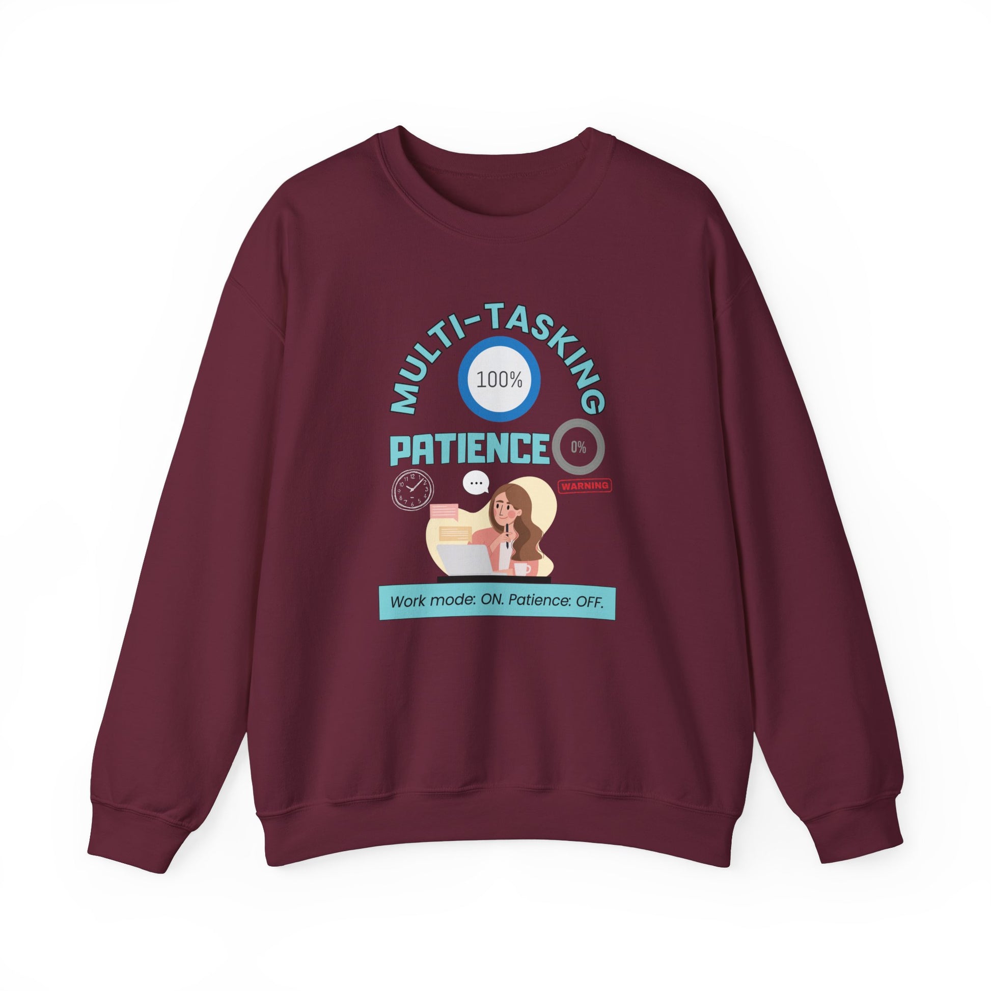 work-mode-sweatshirt - maroon