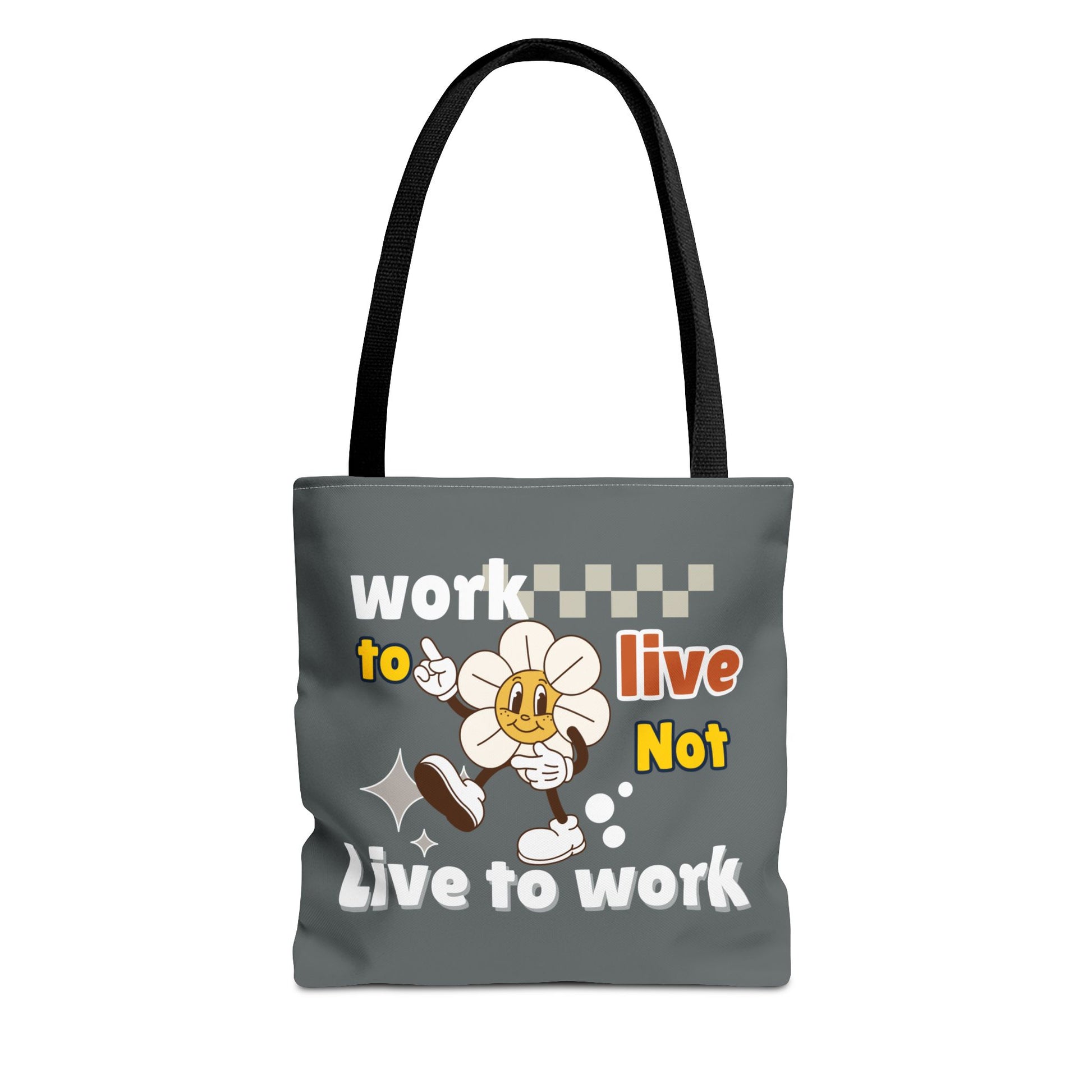 Eco-friendly tote bag with black handle