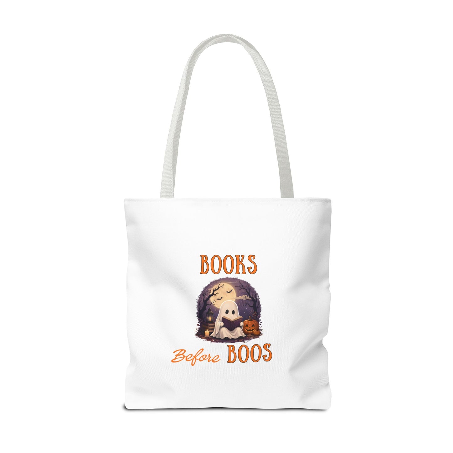 Halloween Tote Bag – Books Before Boos Book Lover Carryall