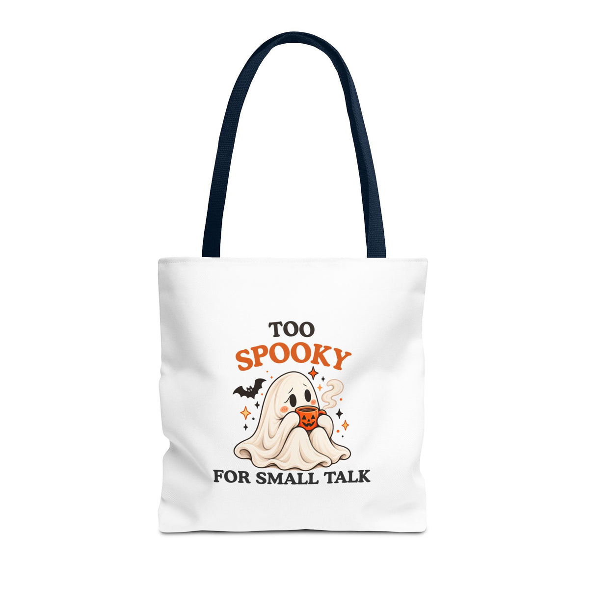 Introvert Tote Bag – Too Spooky for Small Talk Ghost Bag