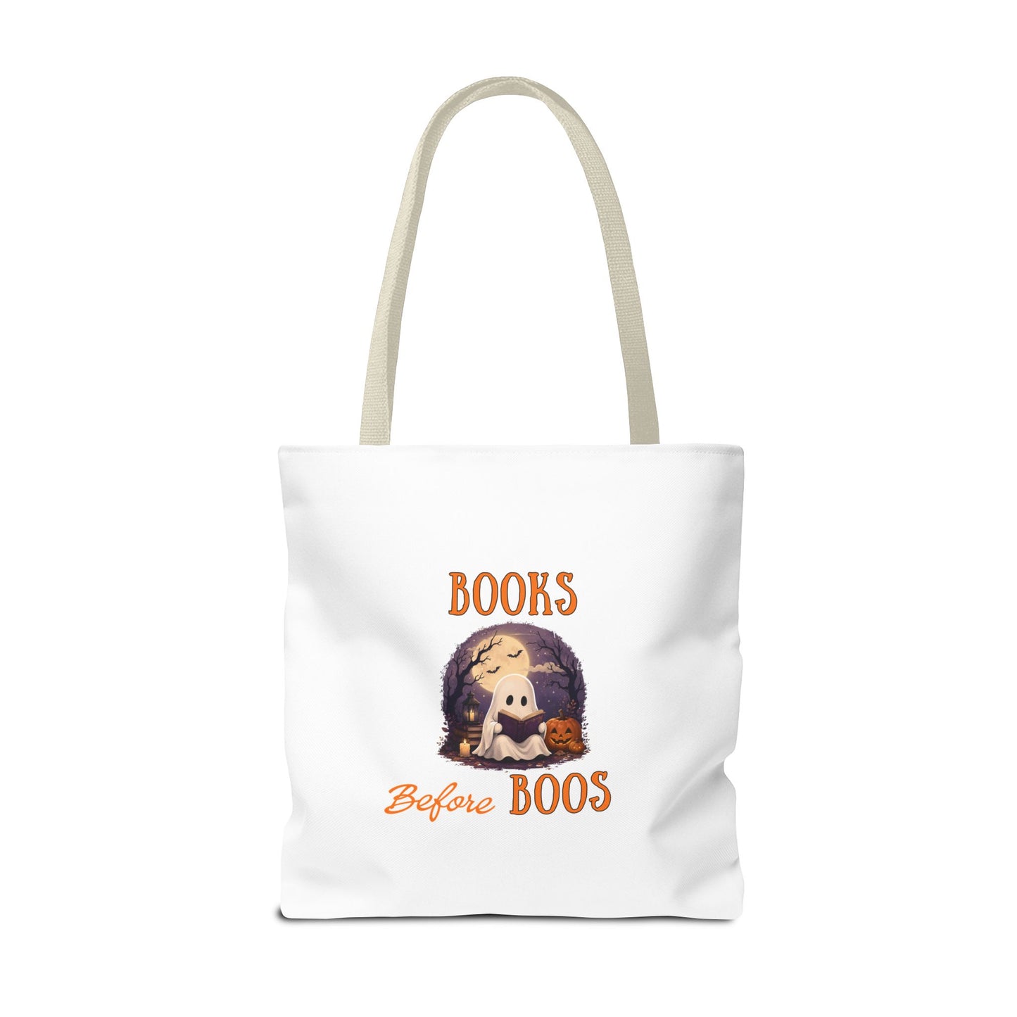 Halloween Tote Bag – Books Before Boos Book Lover Carryall