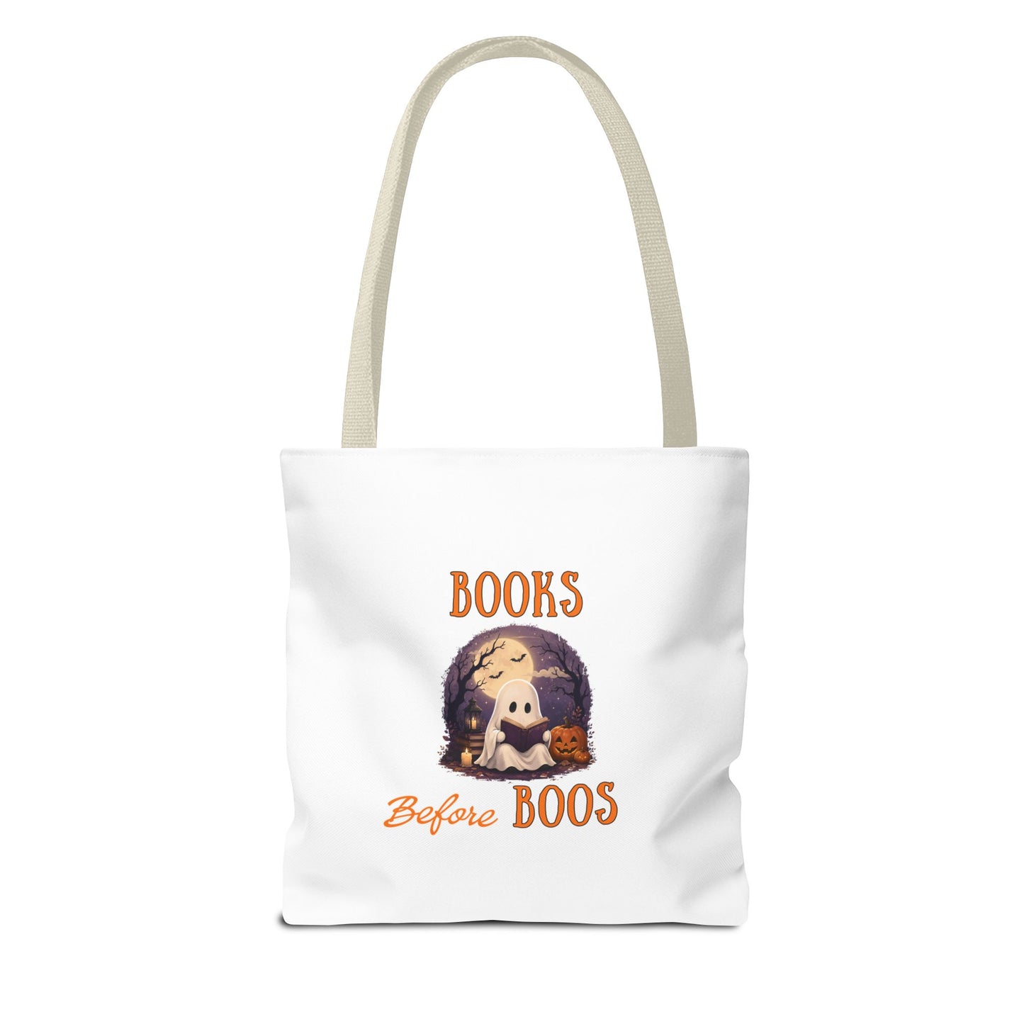 Halloween Tote Bag – Books Before Boos Book Lover Carryall