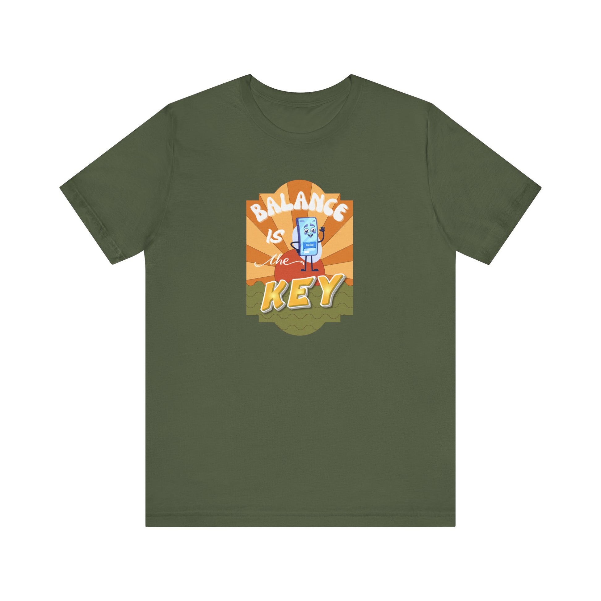 Balance is the key t-shirt - Military green