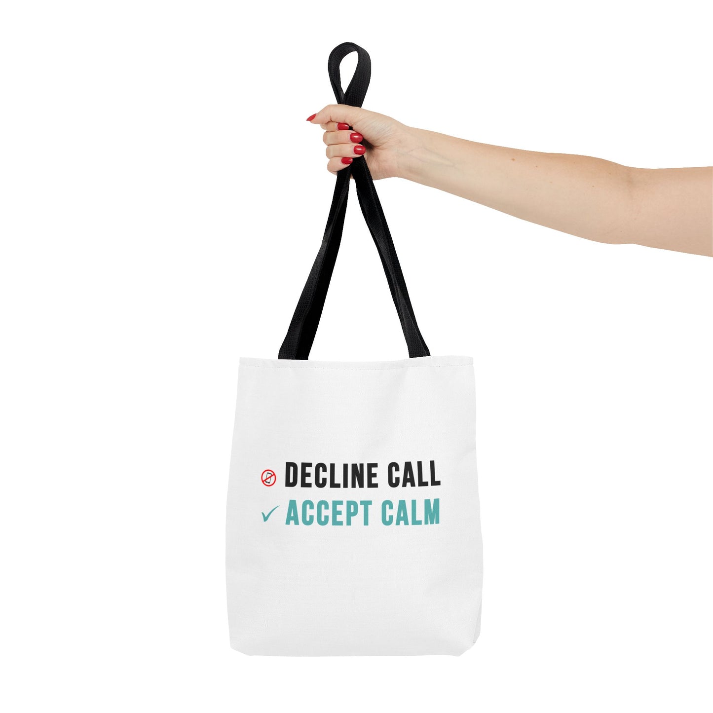 Wellness Tote Bag – Decline the Noise, Carry the Calm
