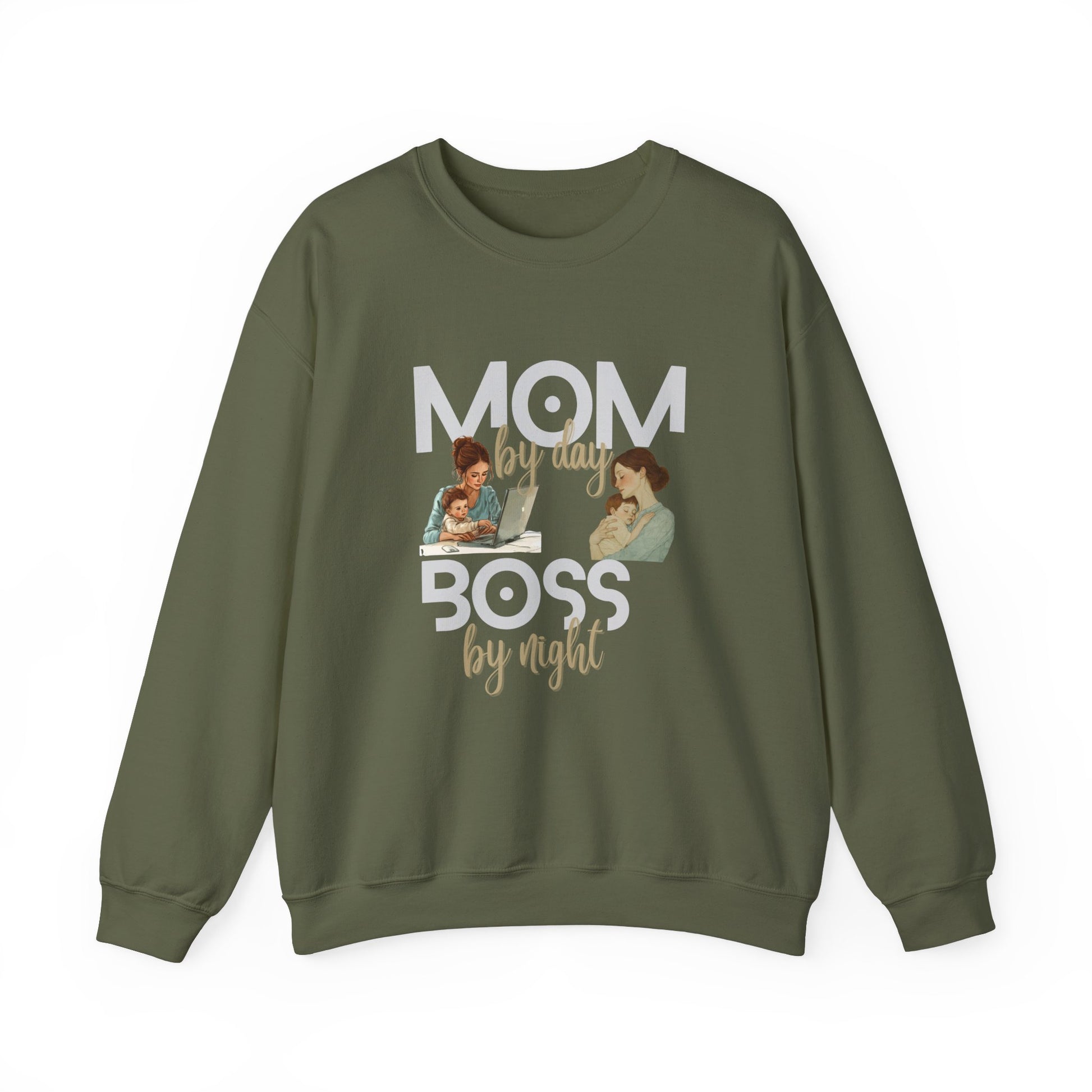 Cozy sweatshirt for moms - Military green