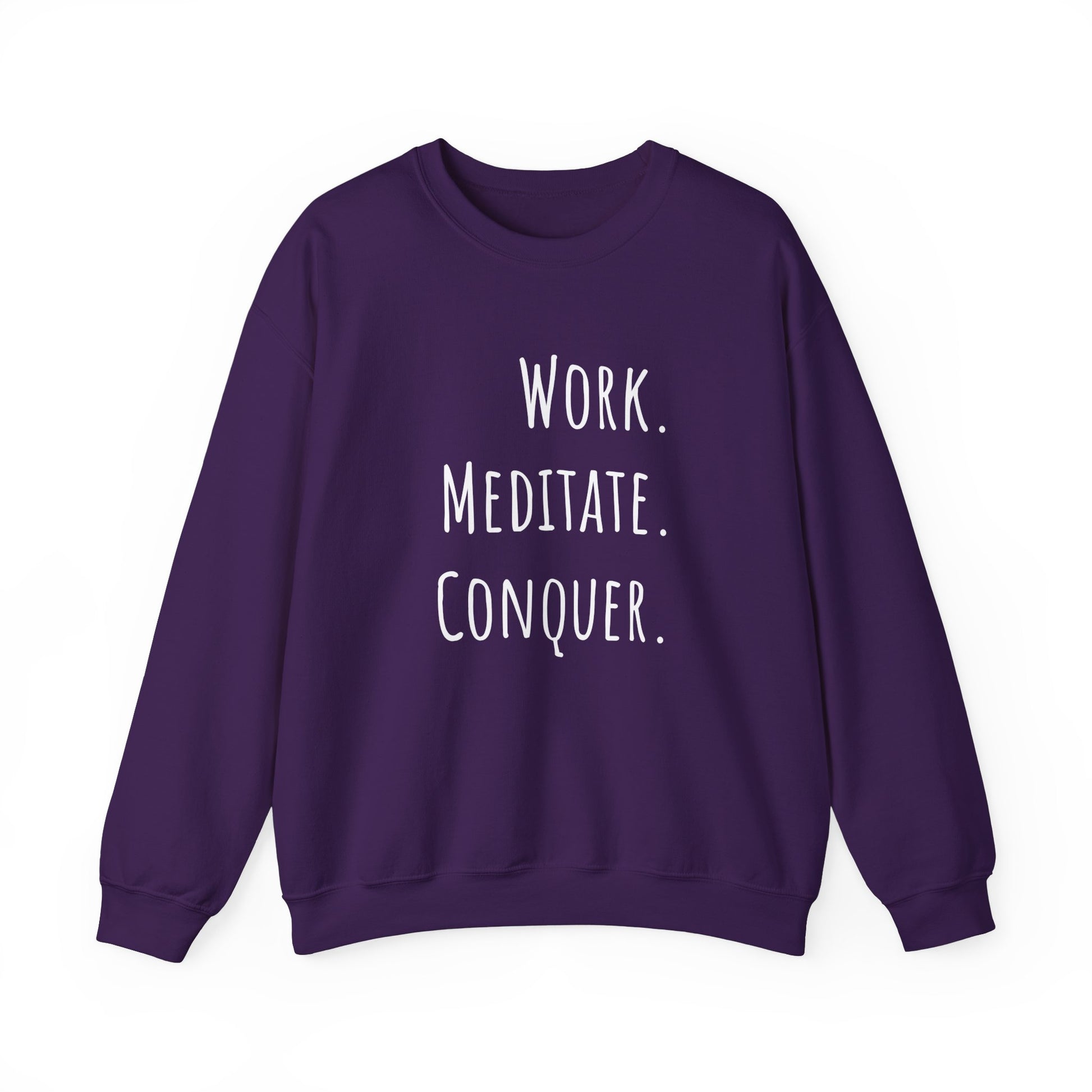 Relaxed fit meditation sweatshirt - Purple
