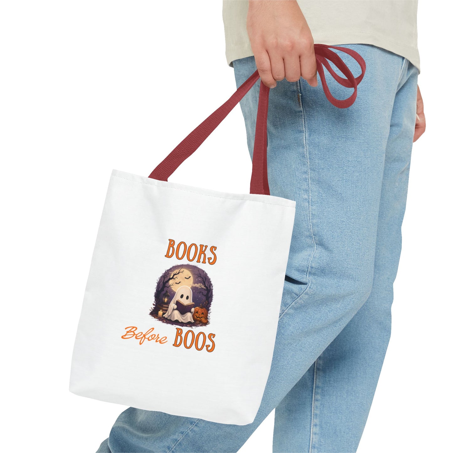 Halloween Tote Bag – Books Before Boos Book Lover Carryall