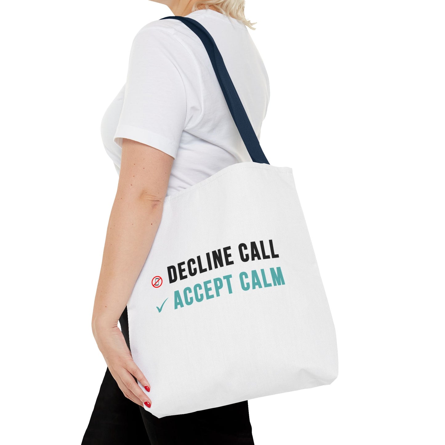Wellness Tote Bag – Decline the Noise, Carry the Calm