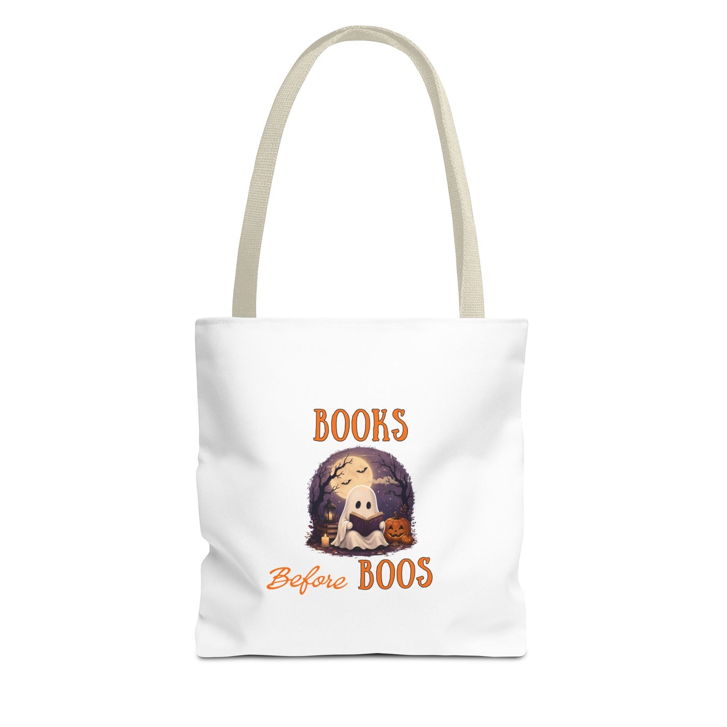Halloween Tote Bag – Books Before Boos Book Lover Carryall