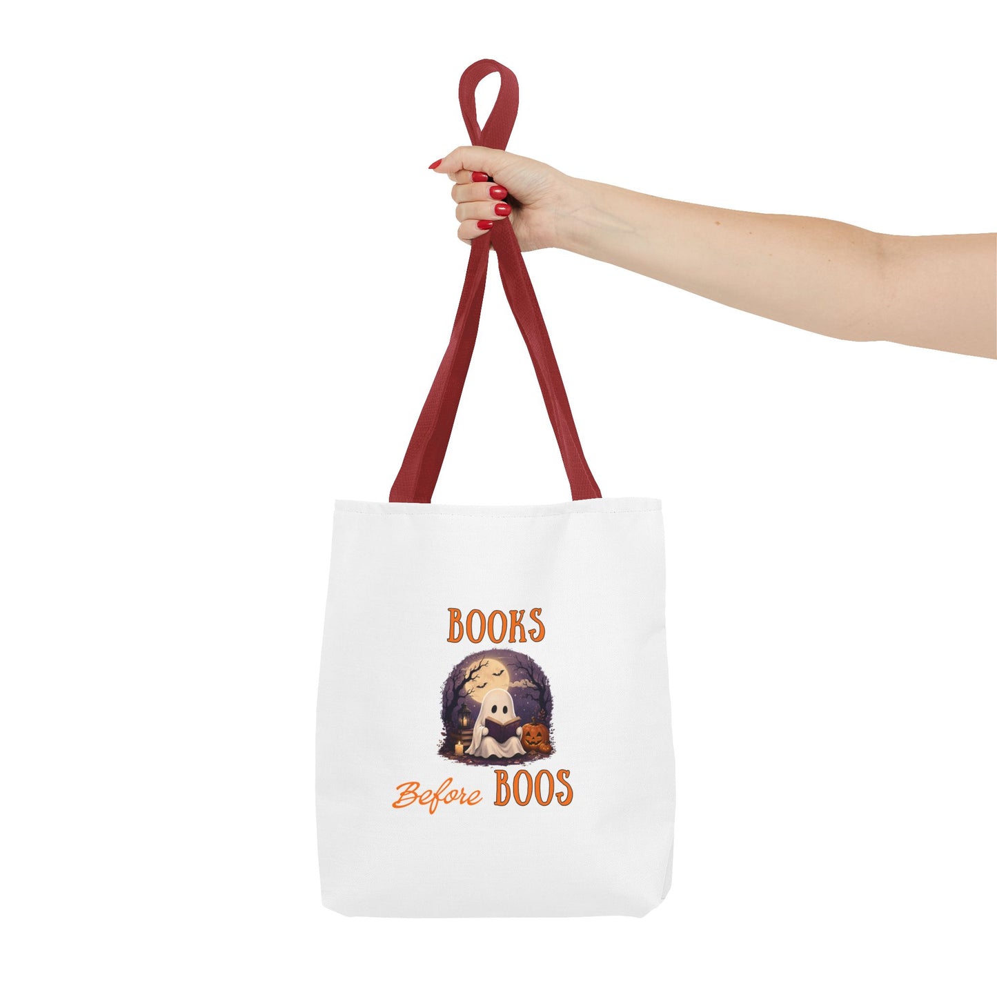 Halloween Tote Bag – Books Before Boos Book Lover Carryall