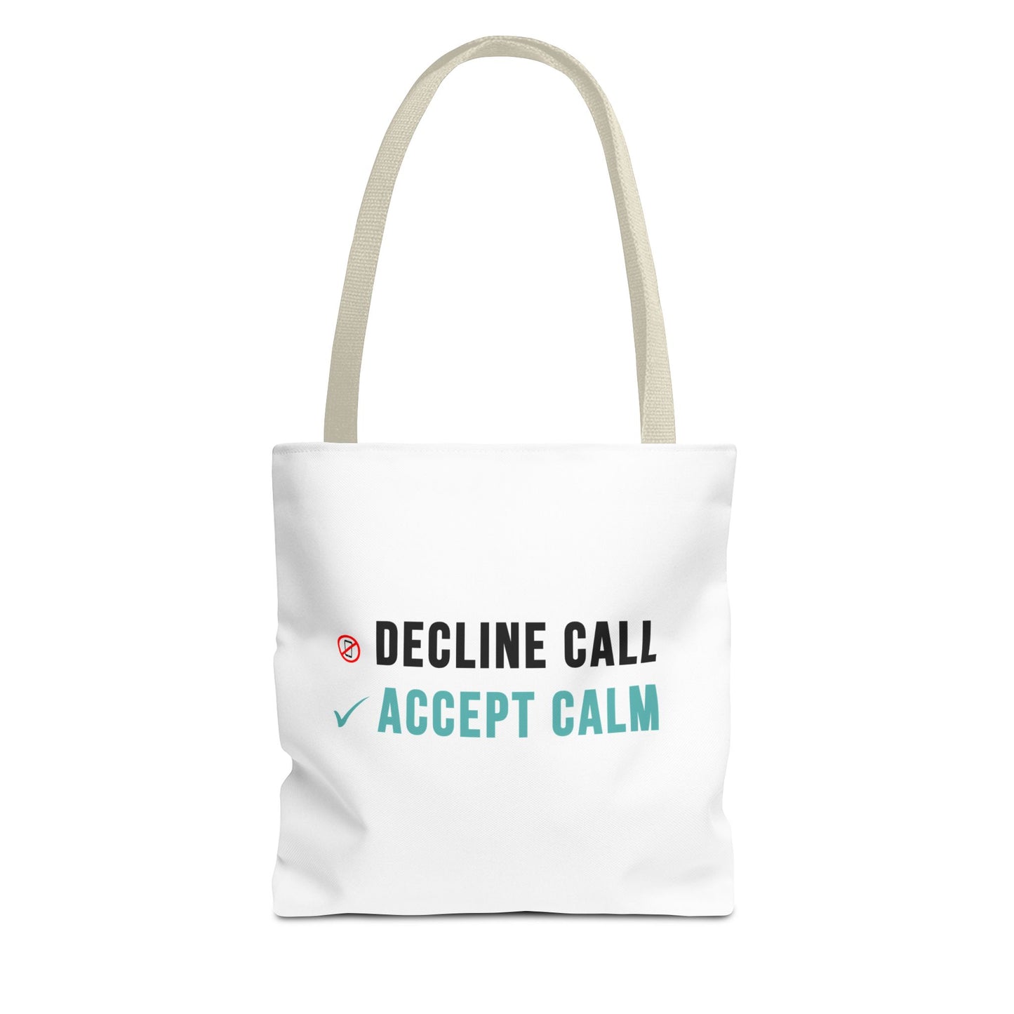 Wellness Tote Bag – Decline the Noise, Carry the Calm