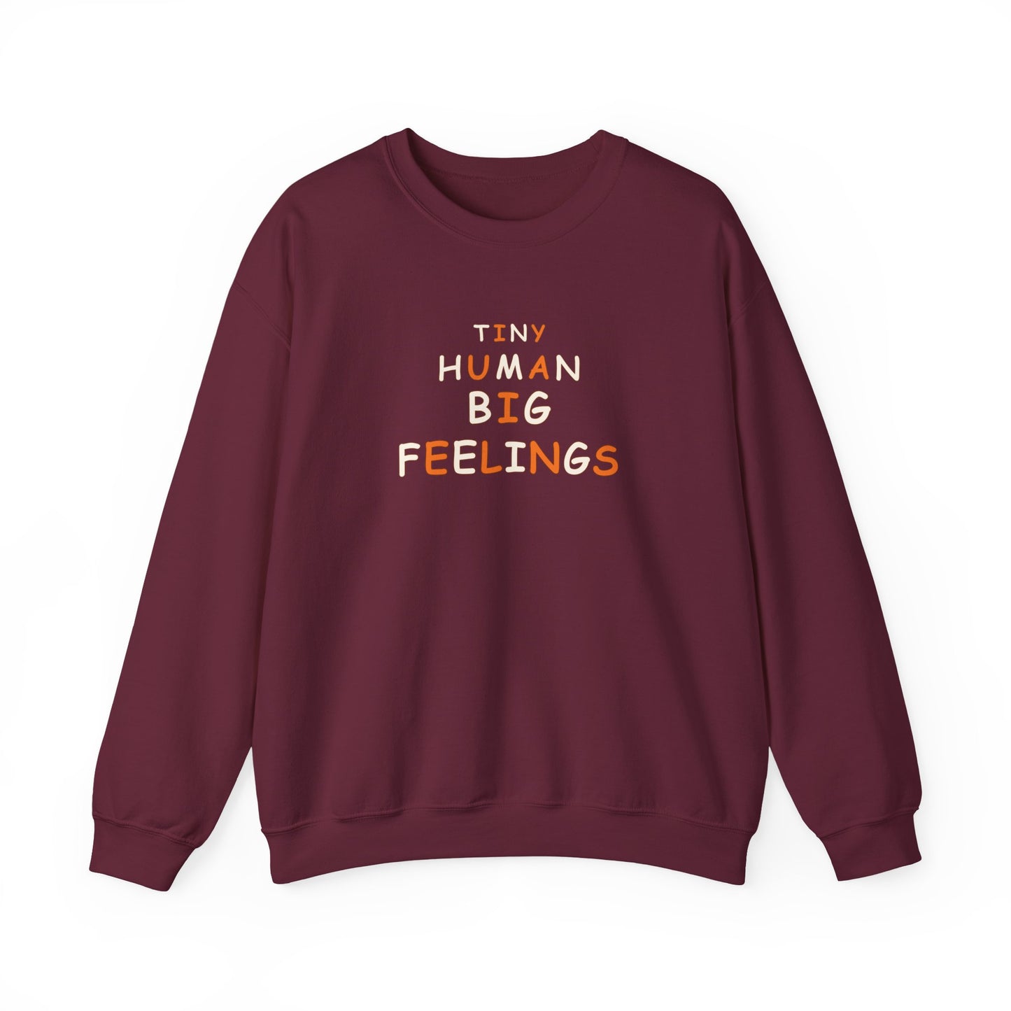 Teacher Sweatshirt – Tiny Human Big Feelings Pullover