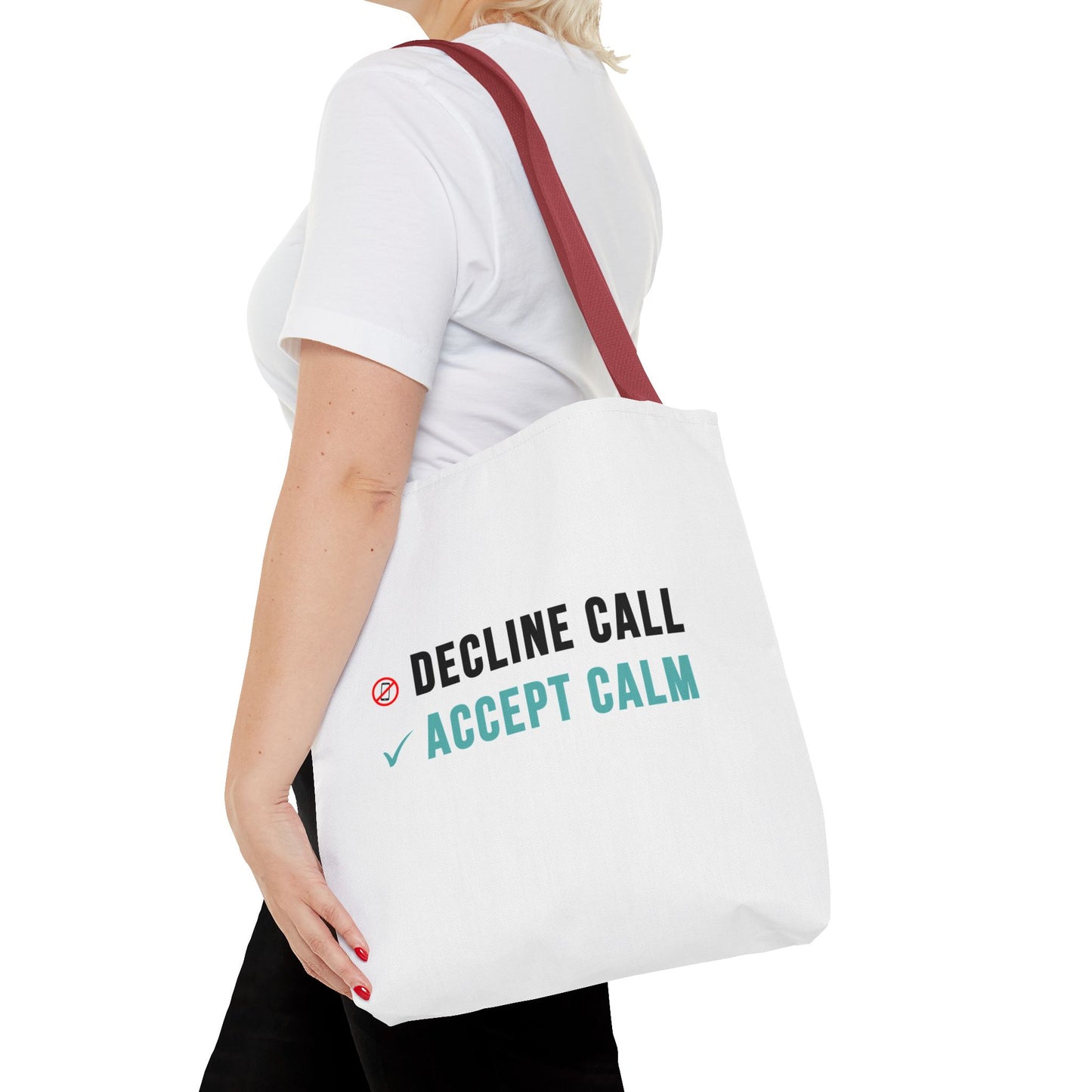 Wellness Tote Bag – Decline the Noise, Carry the Calm