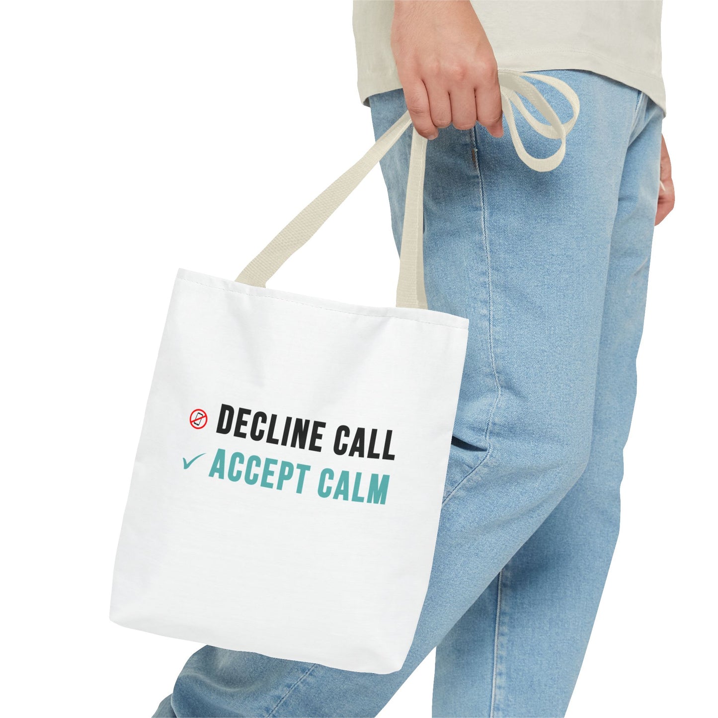 Wellness Tote Bag – Decline the Noise, Carry the Calm