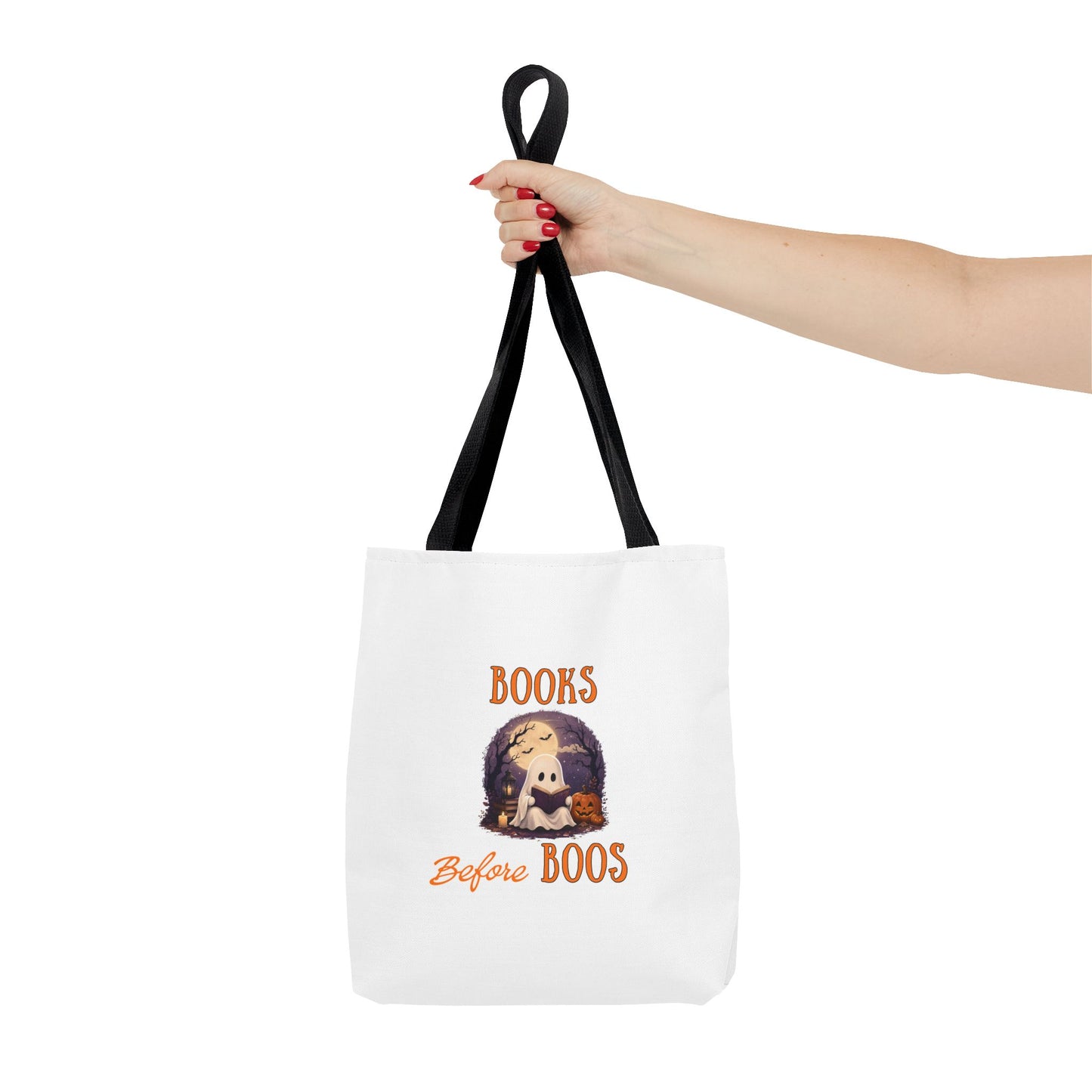 Halloween Tote Bag – Books Before Boos Book Lover Carryall