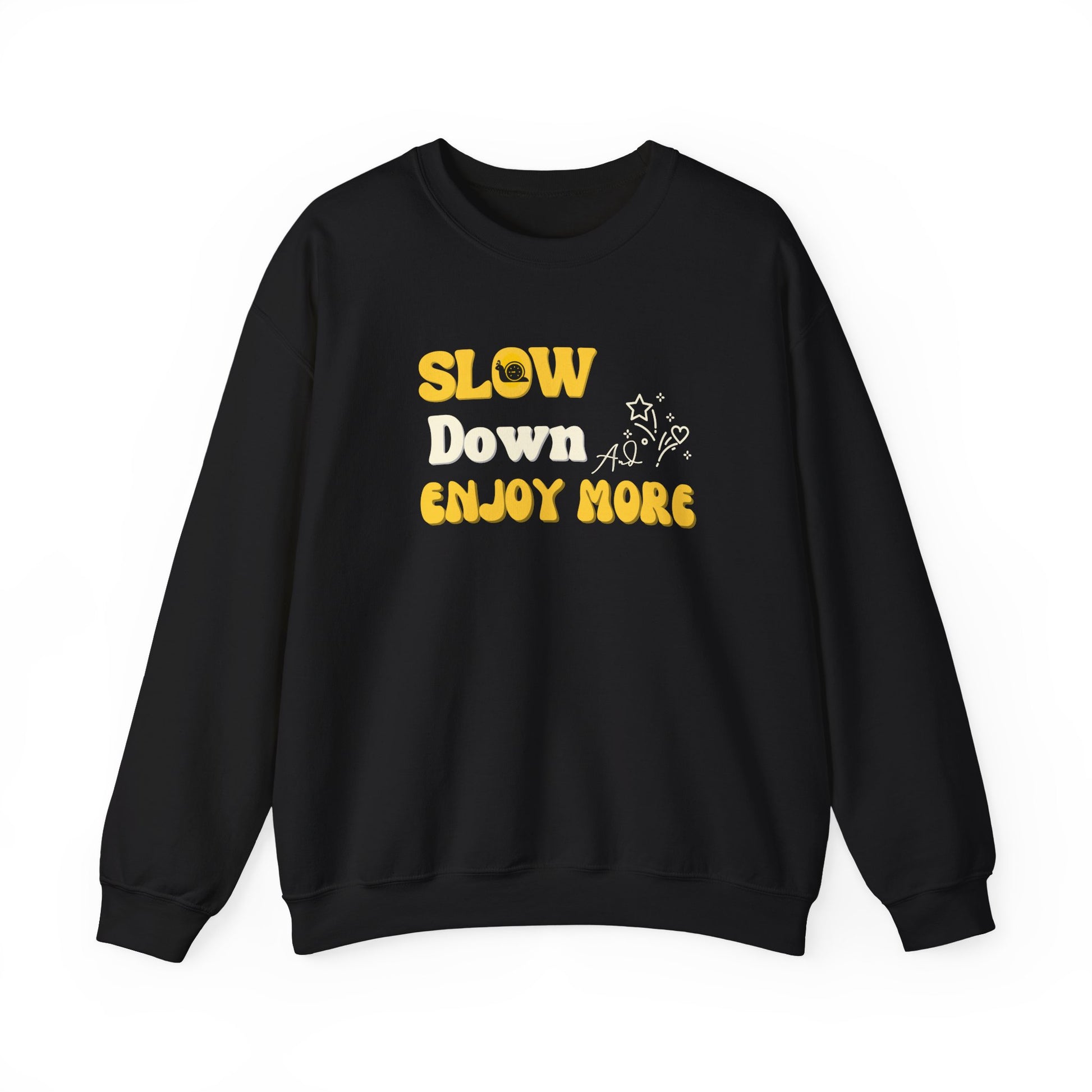 Inspirational pullover sweatshirt - Black