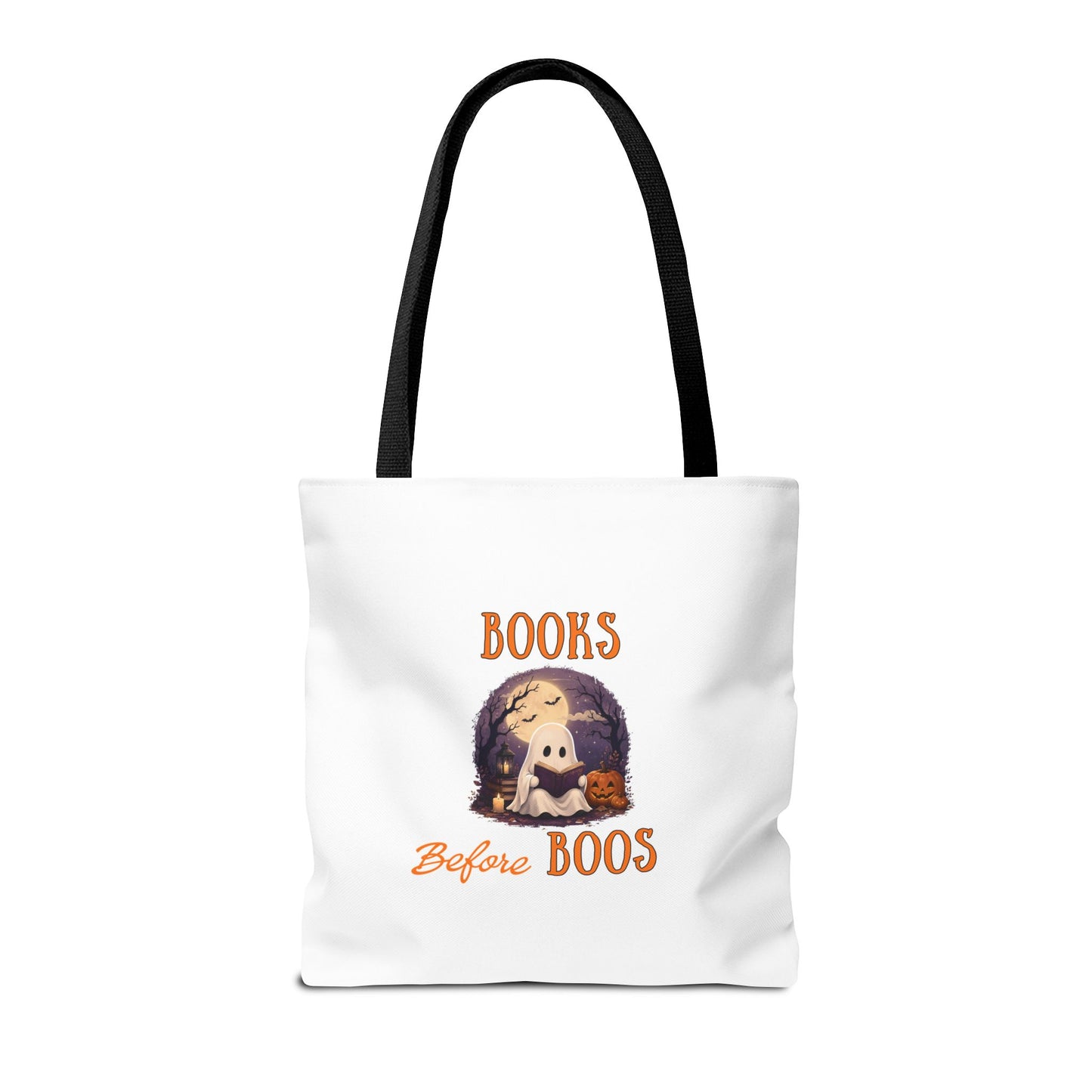 Halloween Tote Bag – Books Before Boos Book Lover Carryall