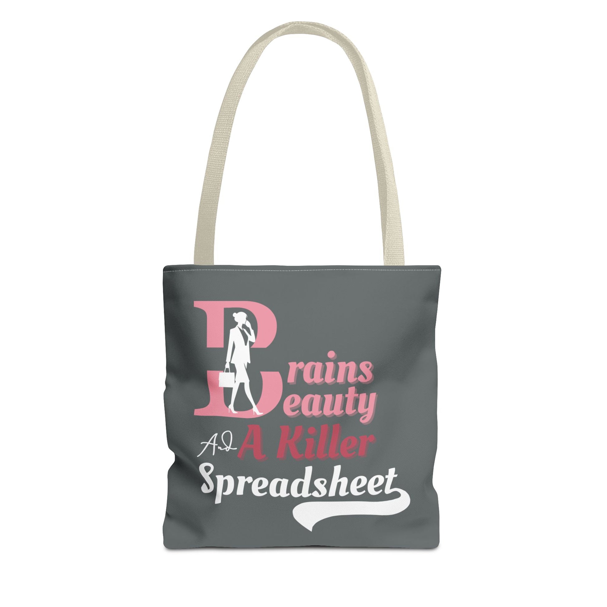 Empowered women tote bag - beige handle