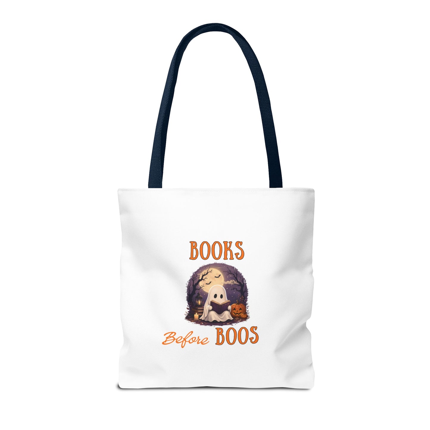 Halloween Tote Bag – Books Before Boos Book Lover Carryall