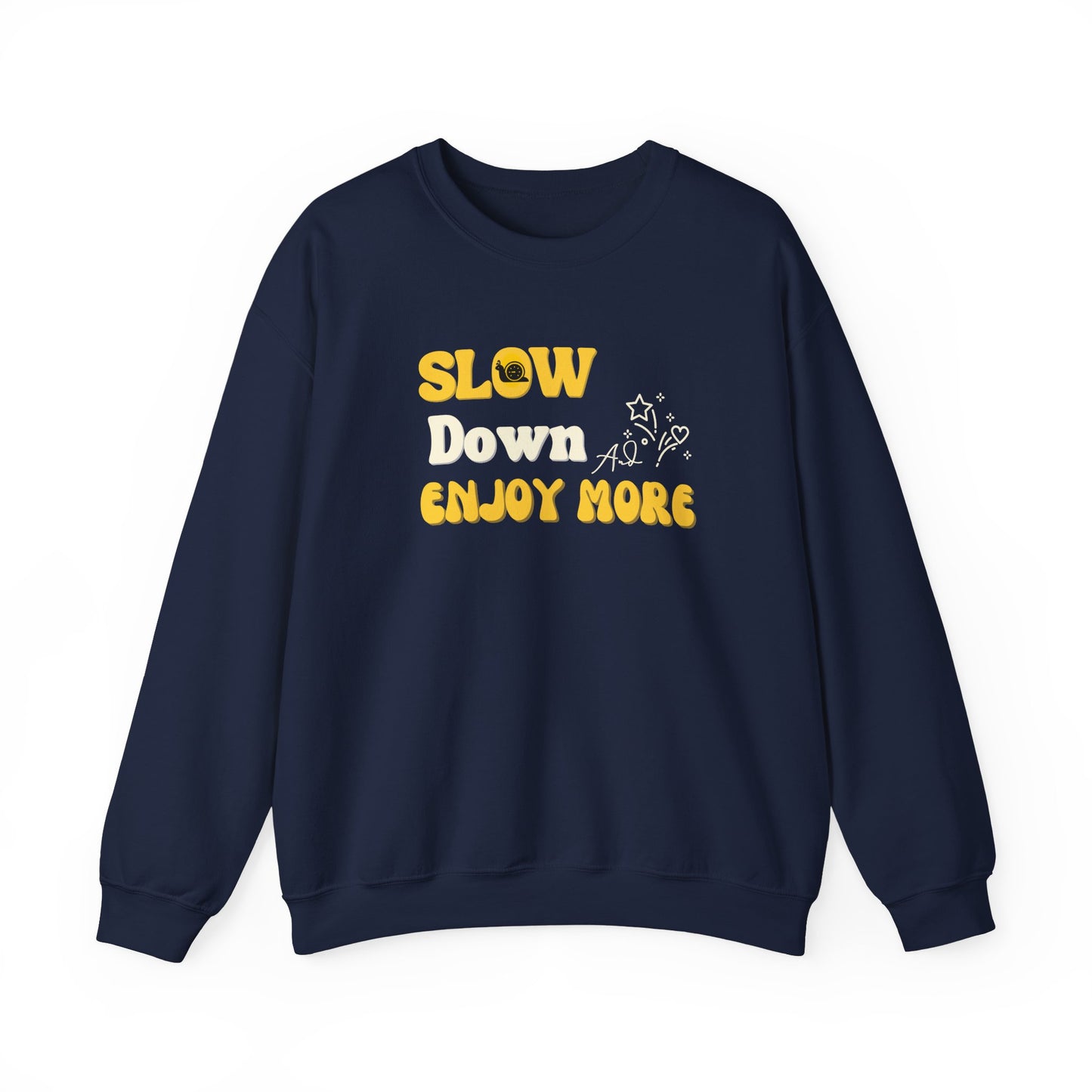 Inspirational pullover sweatshirt - navy