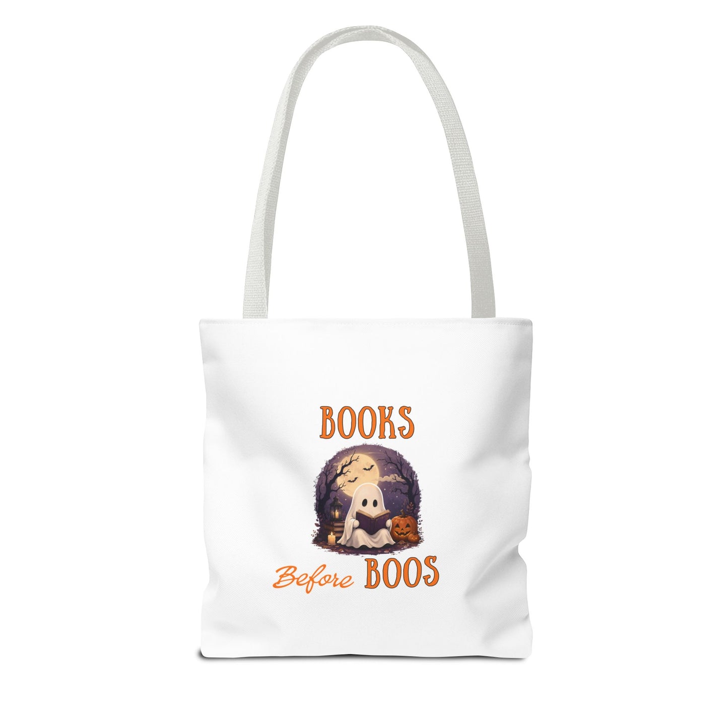 Halloween Tote Bag – Books Before Boos Book Lover Carryall