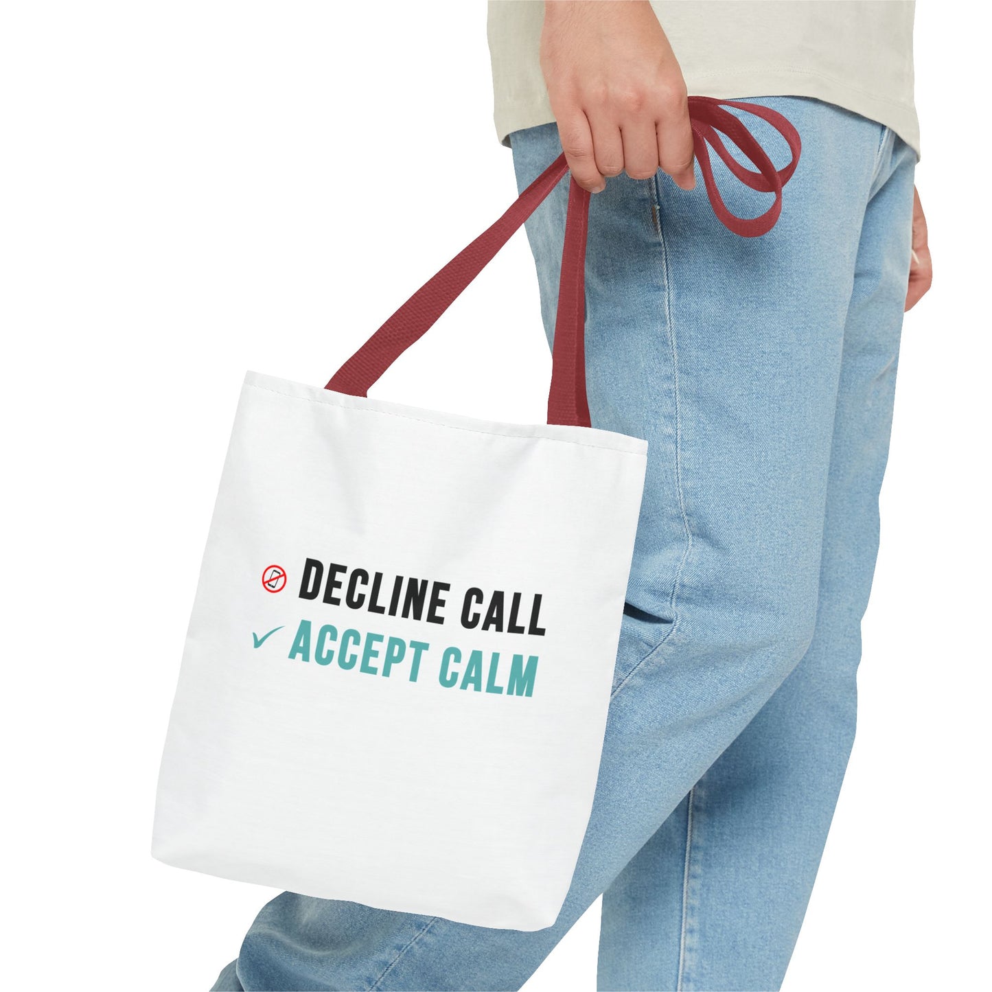 Wellness Tote Bag – Decline the Noise, Carry the Calm