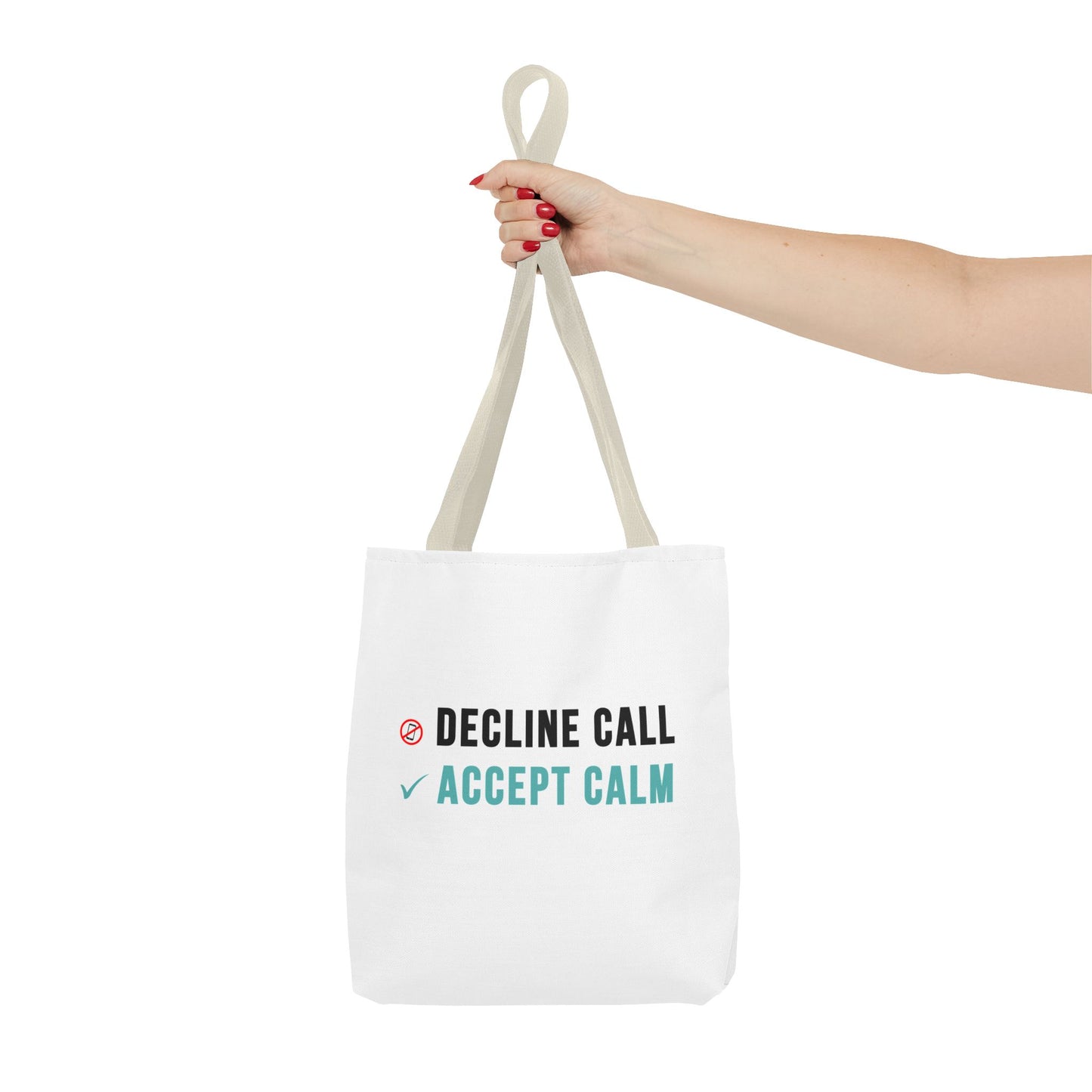 Wellness Tote Bag – Decline the Noise, Carry the Calm